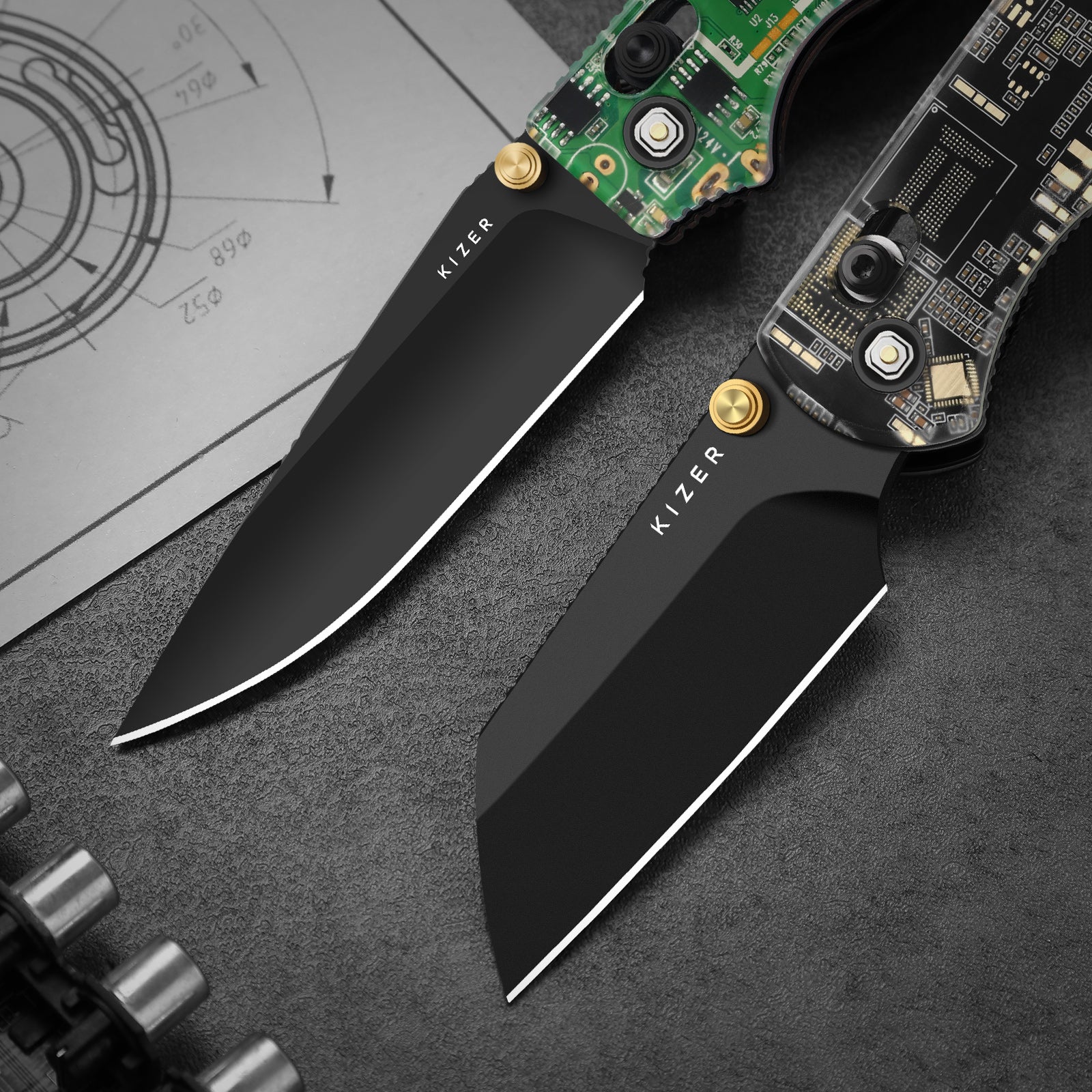Original 2 | Resin & PCB | Kizer Clutch Lock™ | 14C28N | KizerV™ 3605.2DA1