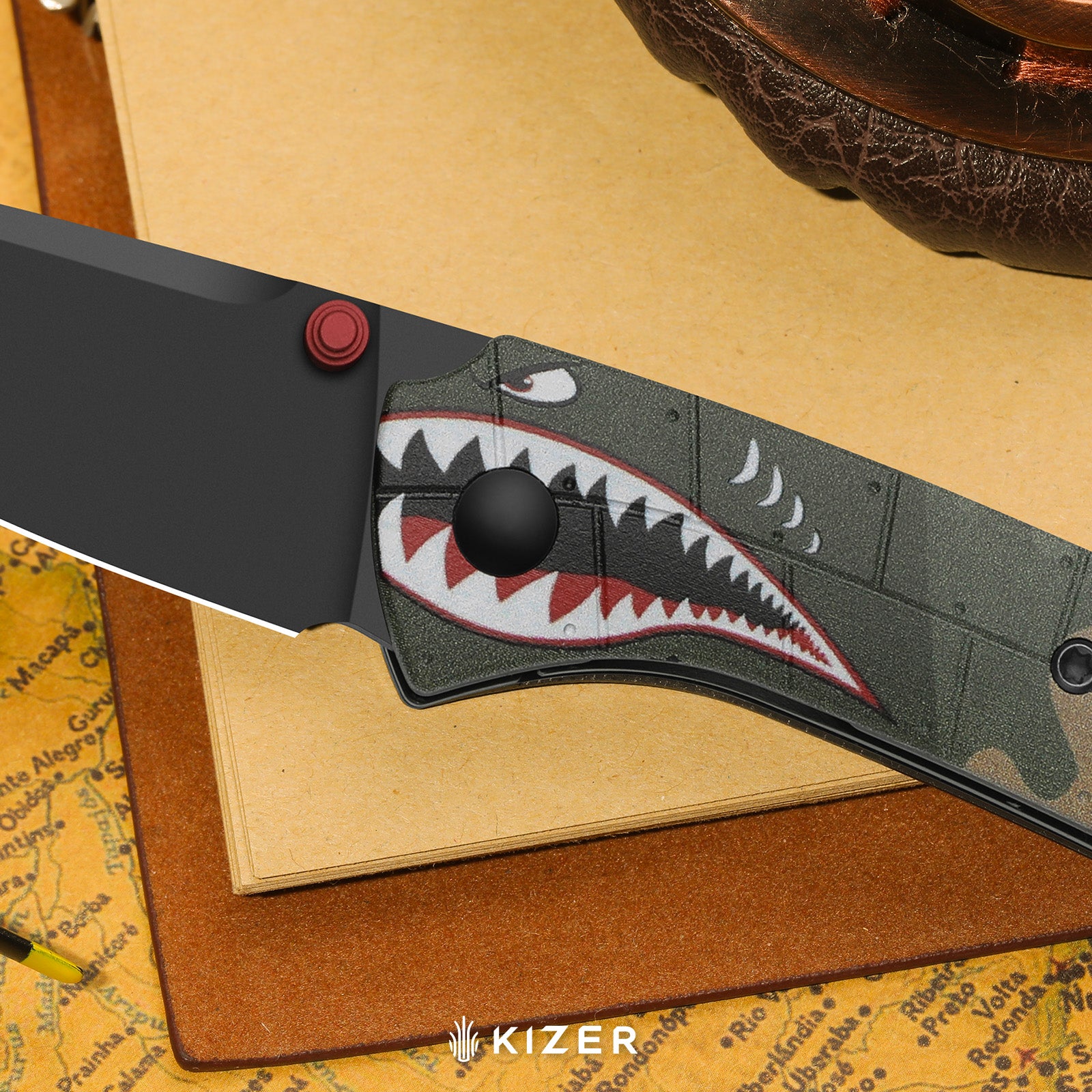 Spitfire Supermarine Edition | Matte PVD | S35VN | Drop Point Blade | G10 | KizerB™ 3690A3 | Limited