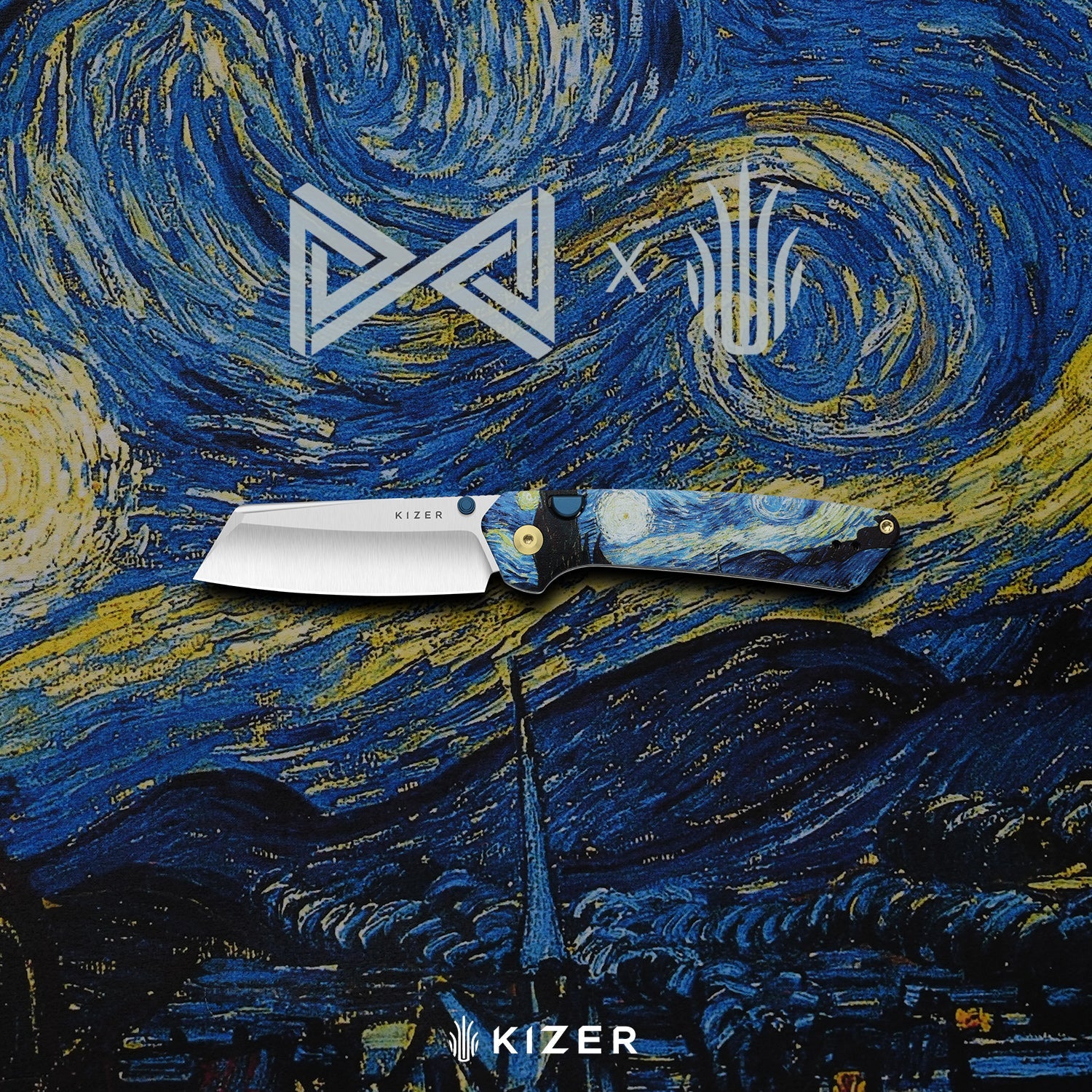 Masterpiece Collection | Madrac | Kizer Button Liner Lock™ | S45VN Black PVD Coating | G10 | KizerB™ 3693BSK3