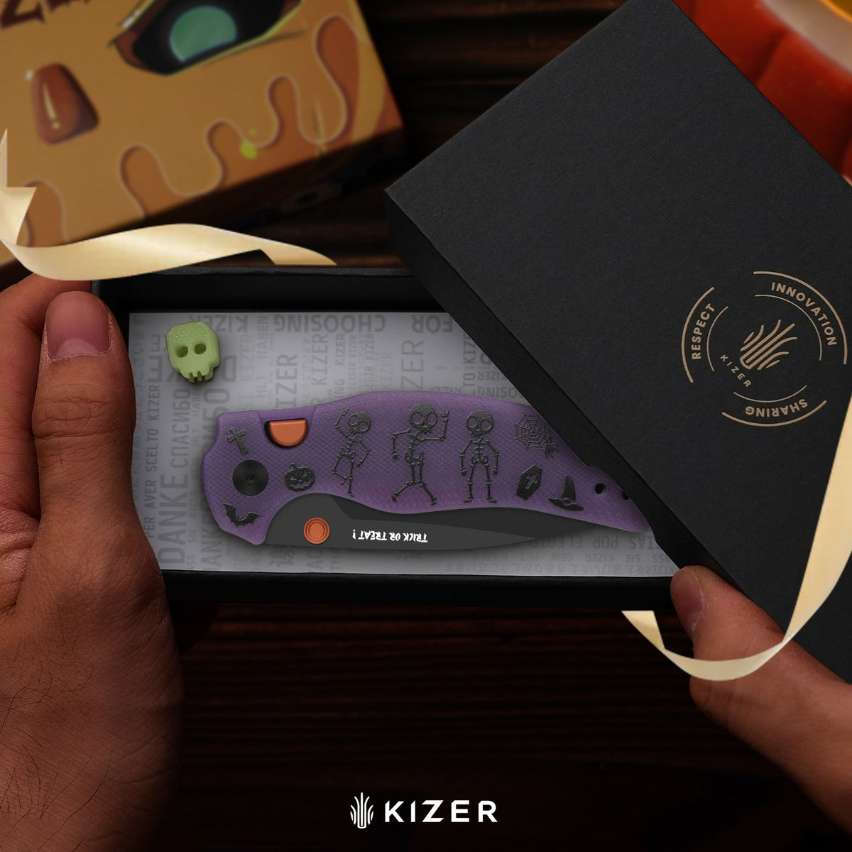Halloween | C01C 2.9 BD | ELMAX | Dual-Color GID Handle | KizerB™ 3488.29BDHW1 | Halloween Special Edition