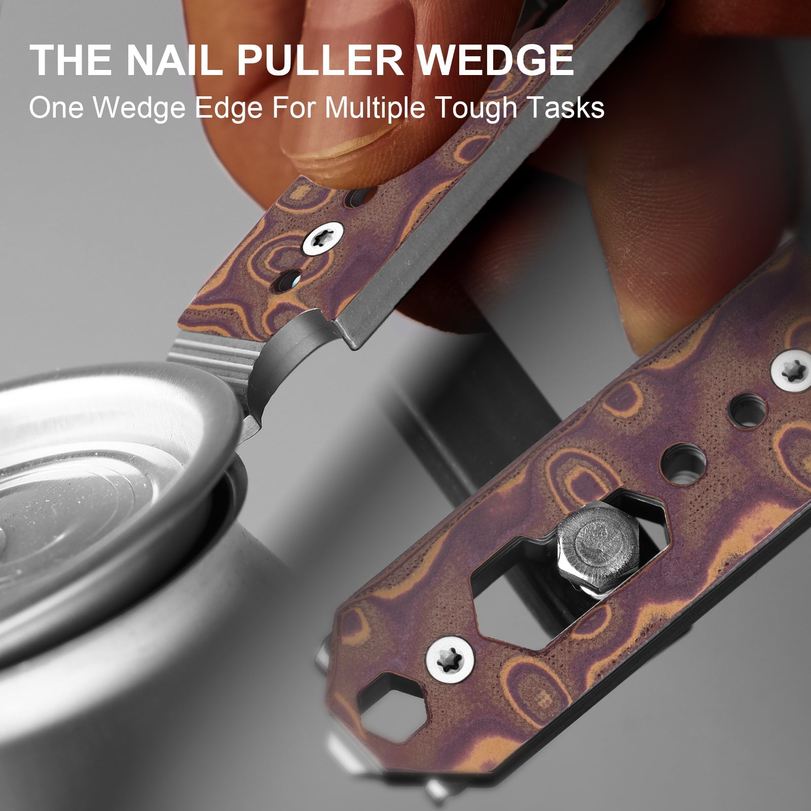 Kizer Titanium EDC Multi-Functional Red & Green Tools Pac-Bar