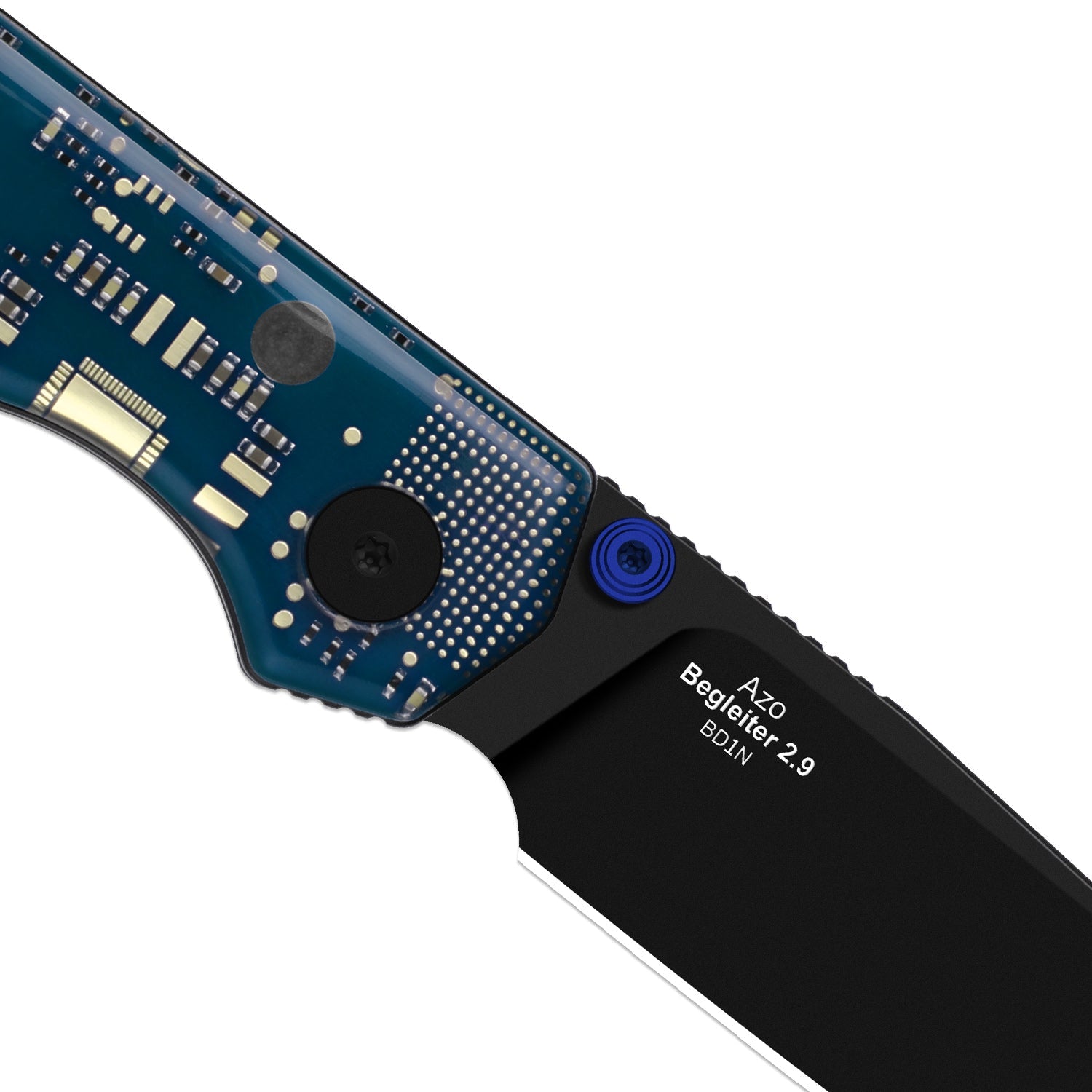Begleiter PCB | Kizer Button Liner Lock™ | BD1N | Resin & PCB | Black PVD Coating | KizerV™ 3458.2BDA6