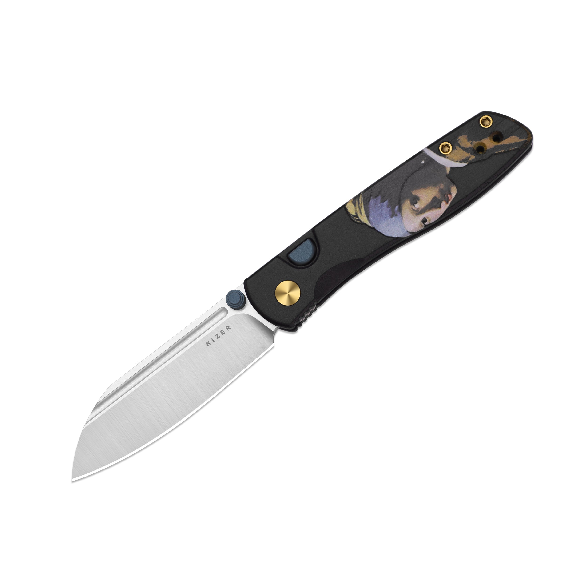 Renissance | Kizer Button Liner Lock™ | G10 | N690 + Satin | KizerV™ 3698A5