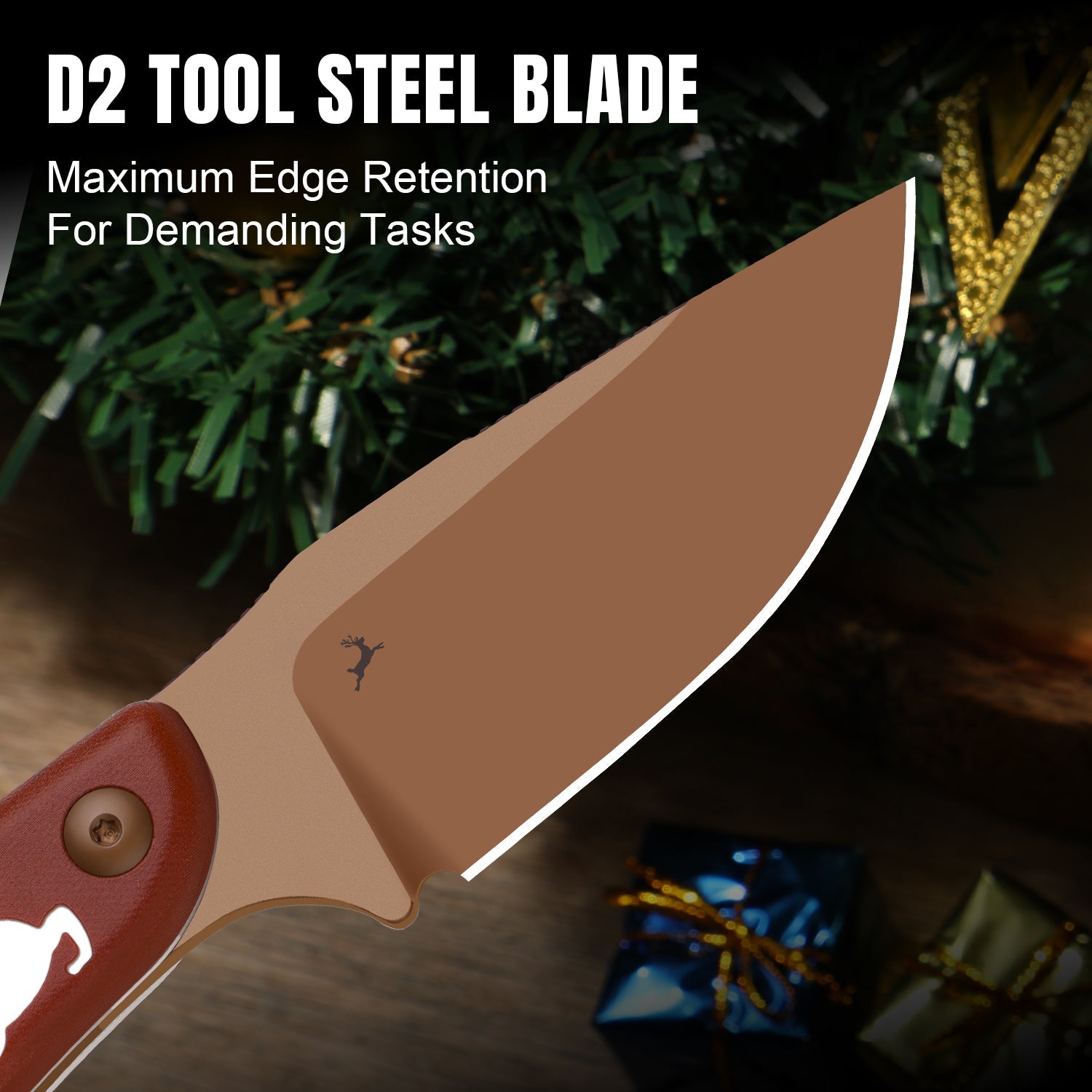 Christmas Series | HARE | D2 | Micarta & G10 | 1077MC1 | Limited Edition