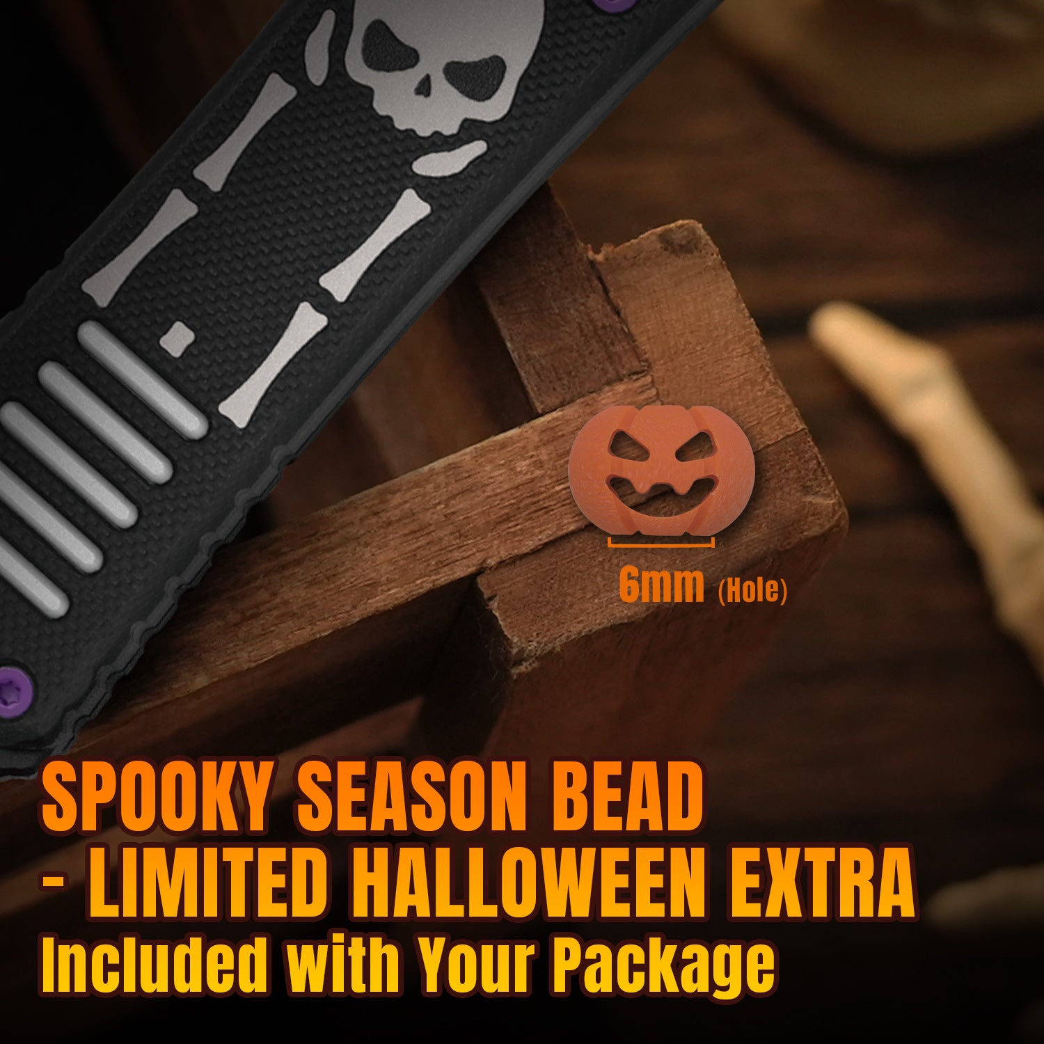 Halloween Series | Hidden Agenda | AEB-L | Aluminum & G10 Skull Handle | 1083HW1 | Limited Edition