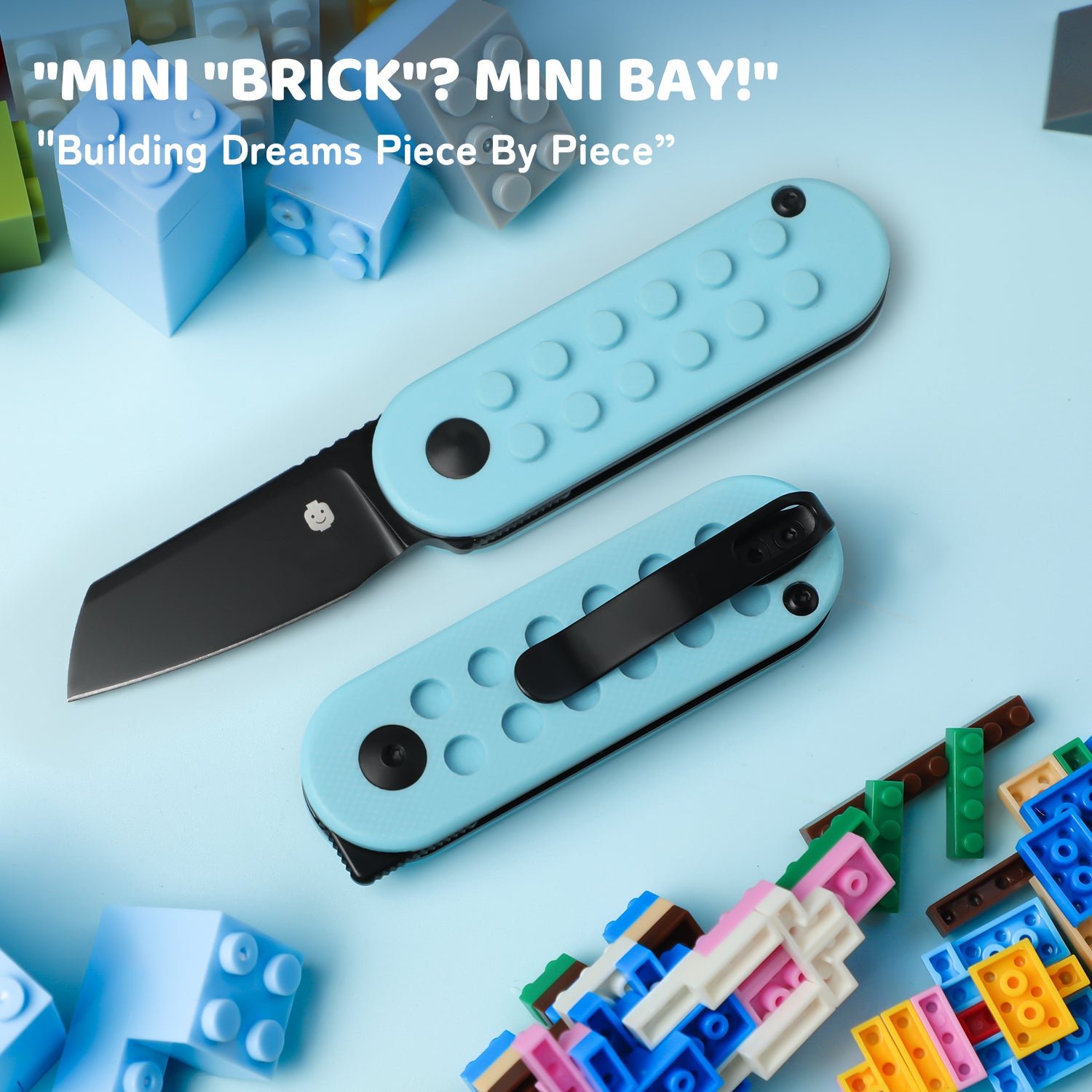 Nostalgia Play Series | Mini Bay | 14C28N | Blue Brick G10 handle |