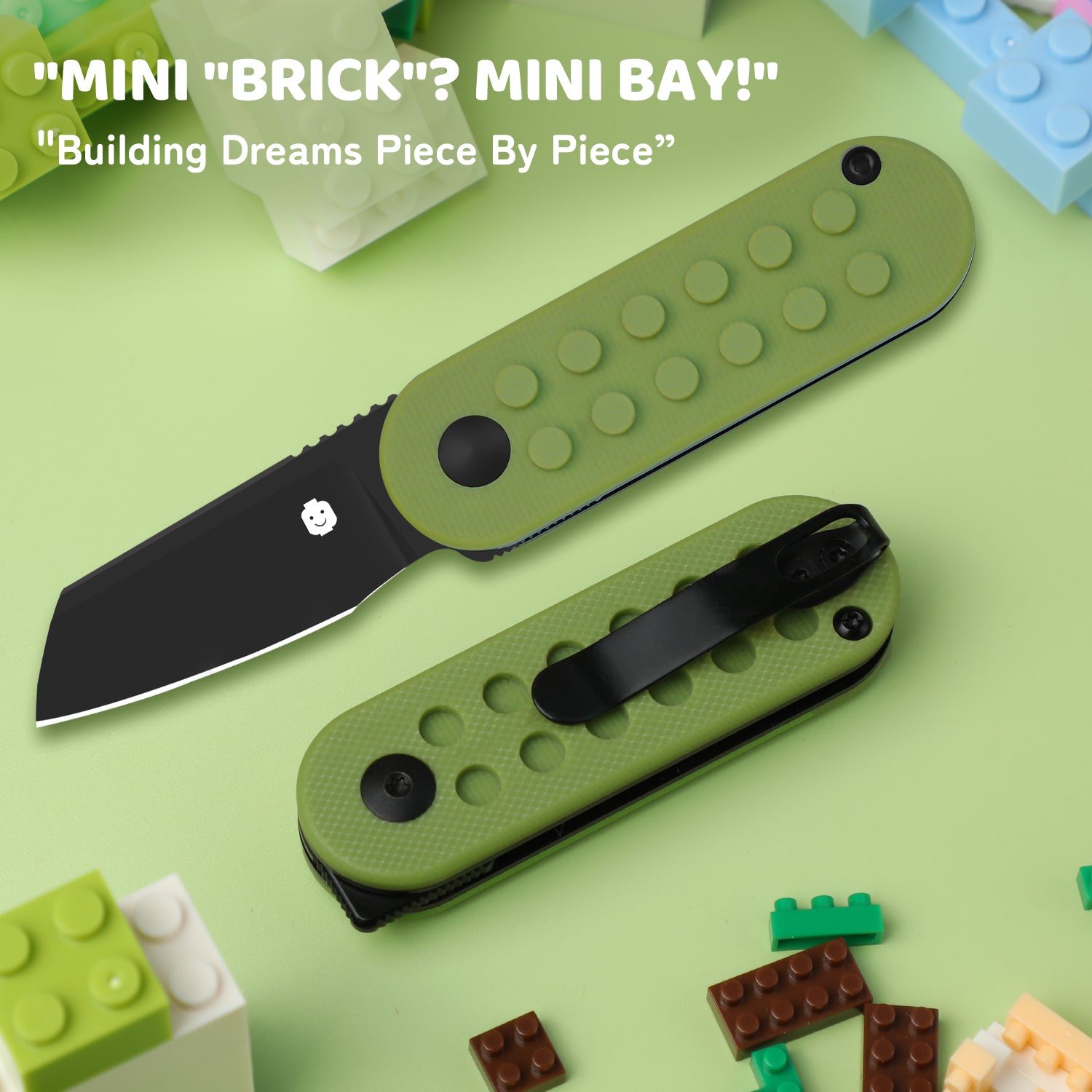 Nostalgia Play Series | Mini Bay | 14C28N | Green Brick G10 Handle | V2583A3