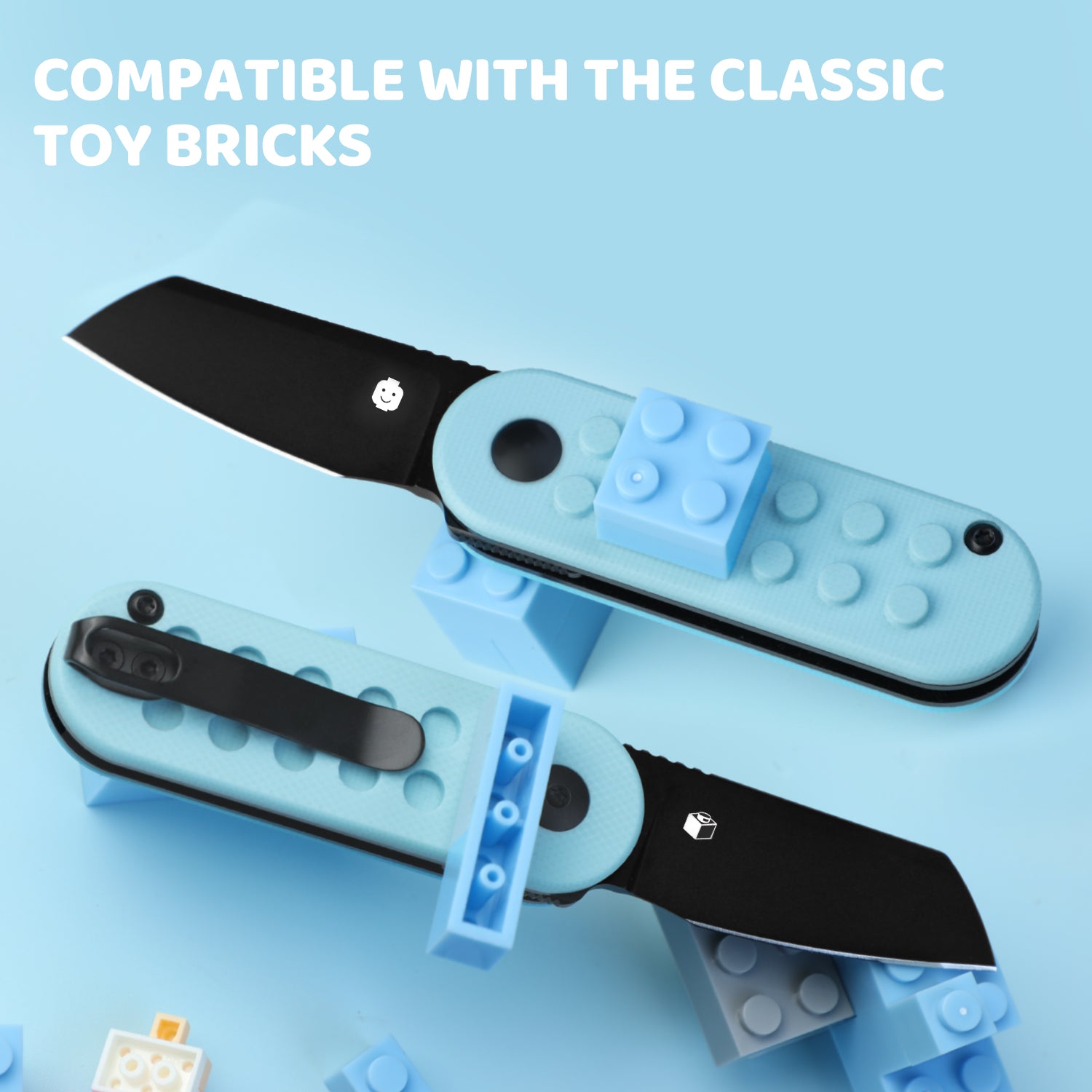 Nostalgia Play Series | Mini Bay | 14C28N | Blue Brick G10 handle |