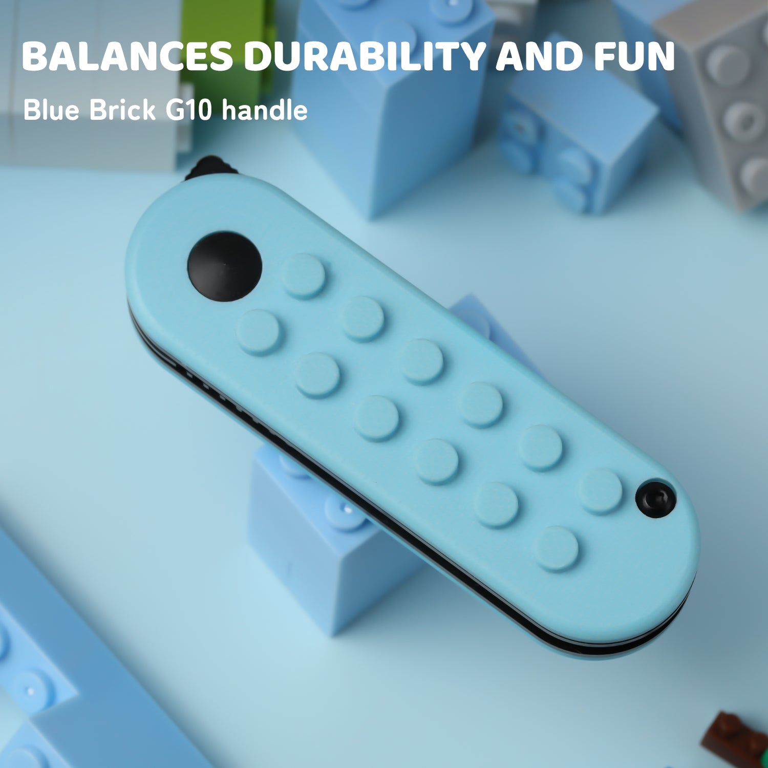 Nostalgia Play Series | Mini Bay | 14C28N | Blue Brick G10 handle |