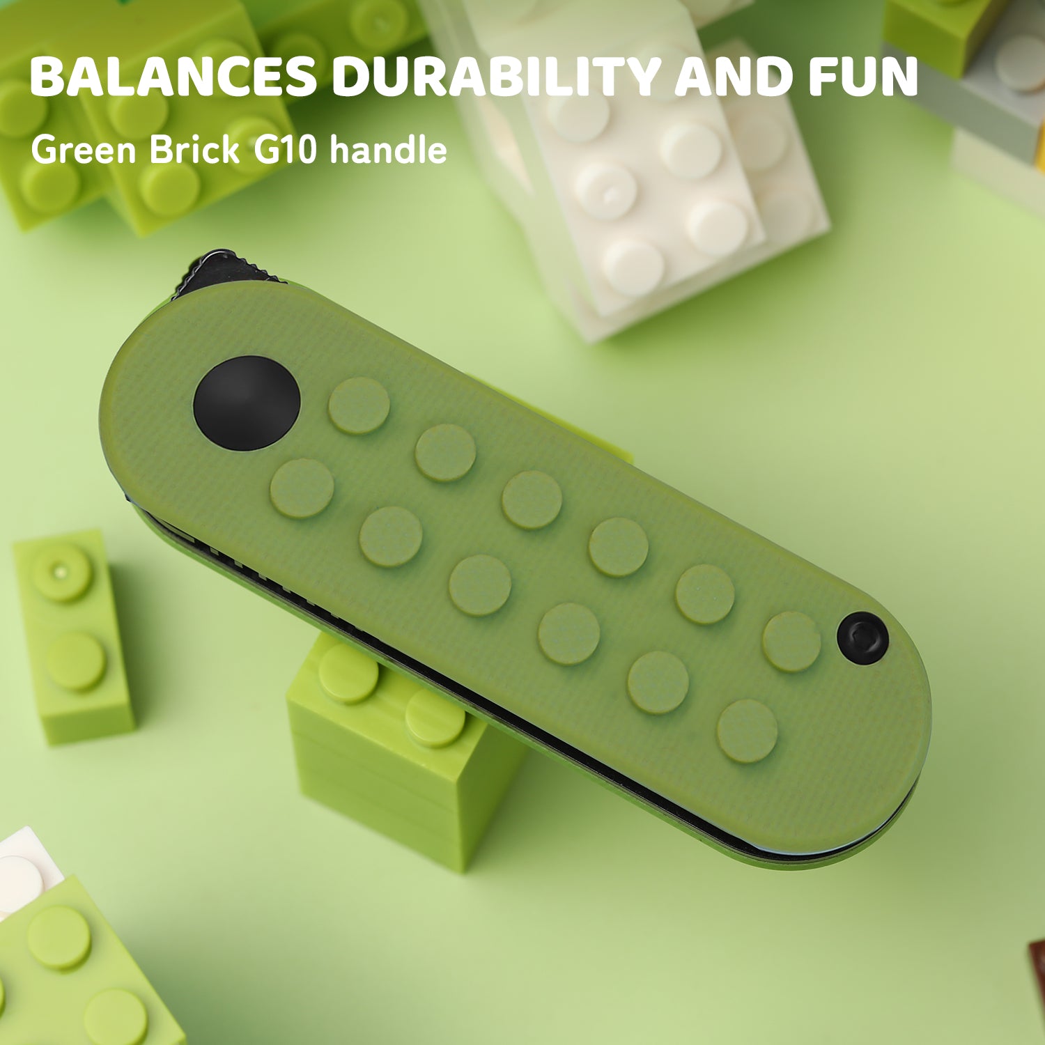 Nostalgia Play Series | Mini Bay | 14C28N | Green Brick G10 Handle | V2583A3