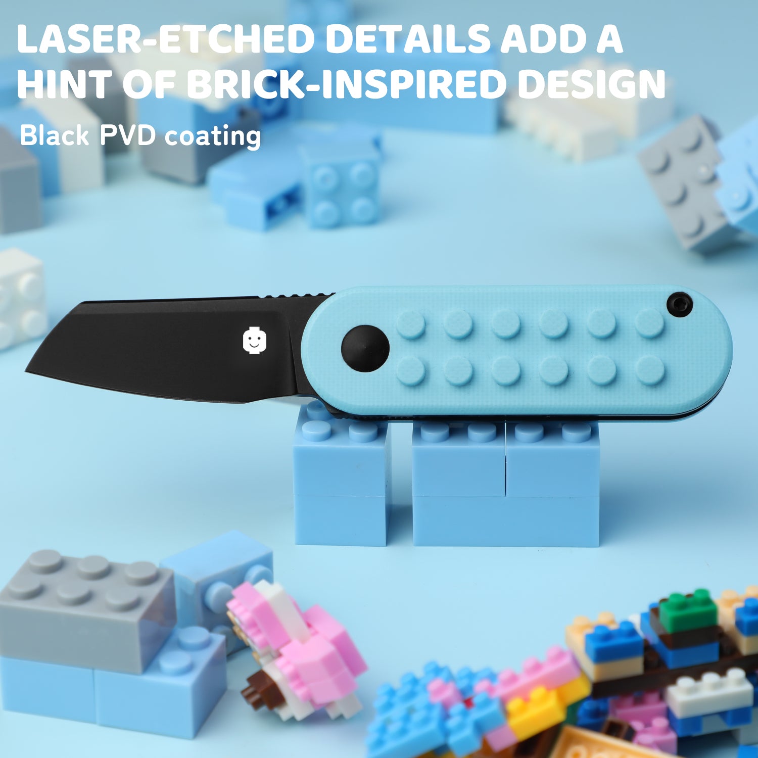 Nostalgia Play Series | Mini Bay | 14C28N | Blue Brick G10 handle |