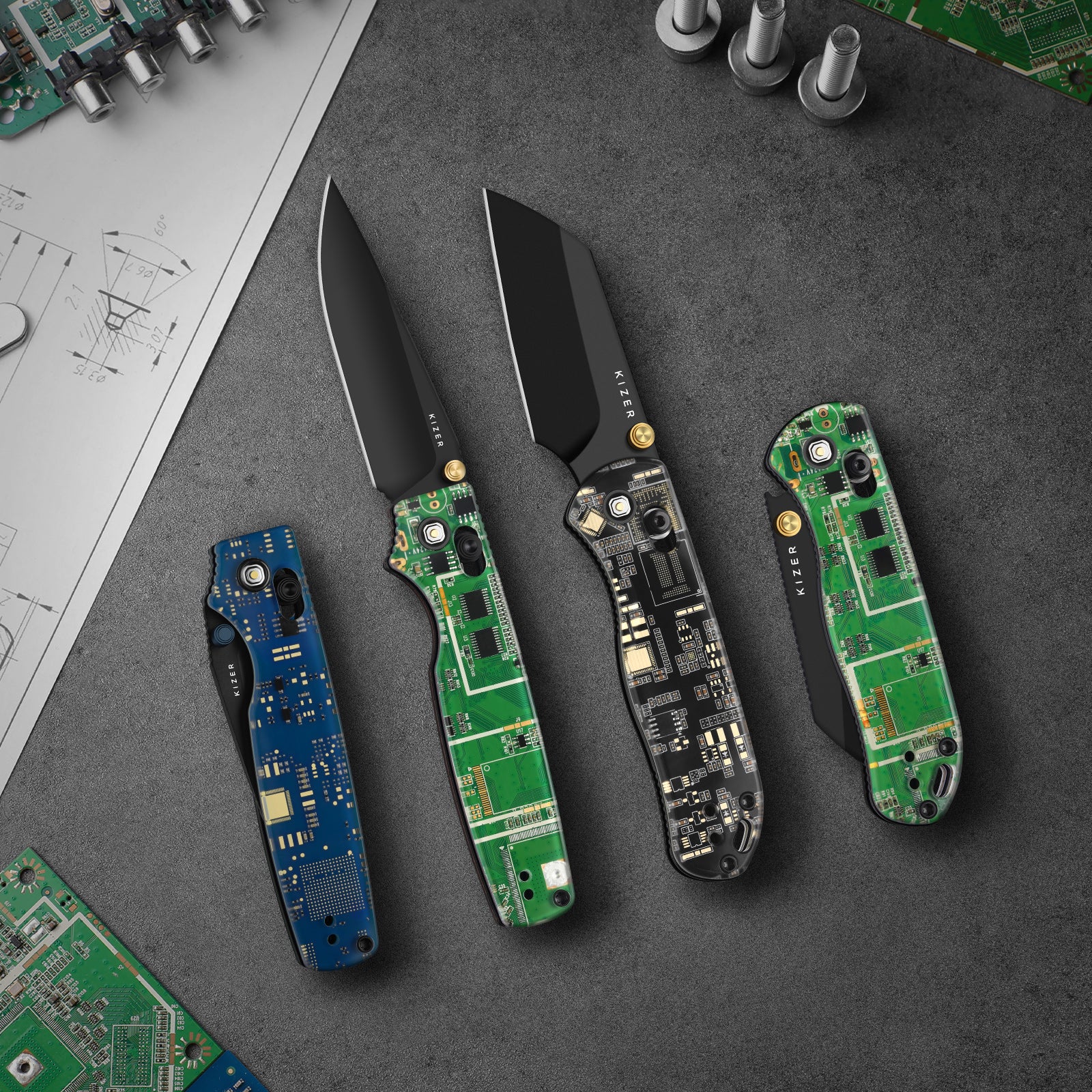 Original 2 | Resin & PCB | Kizer Clutch Lock™ | 14C28N | KizerV™ 3605.2DA1