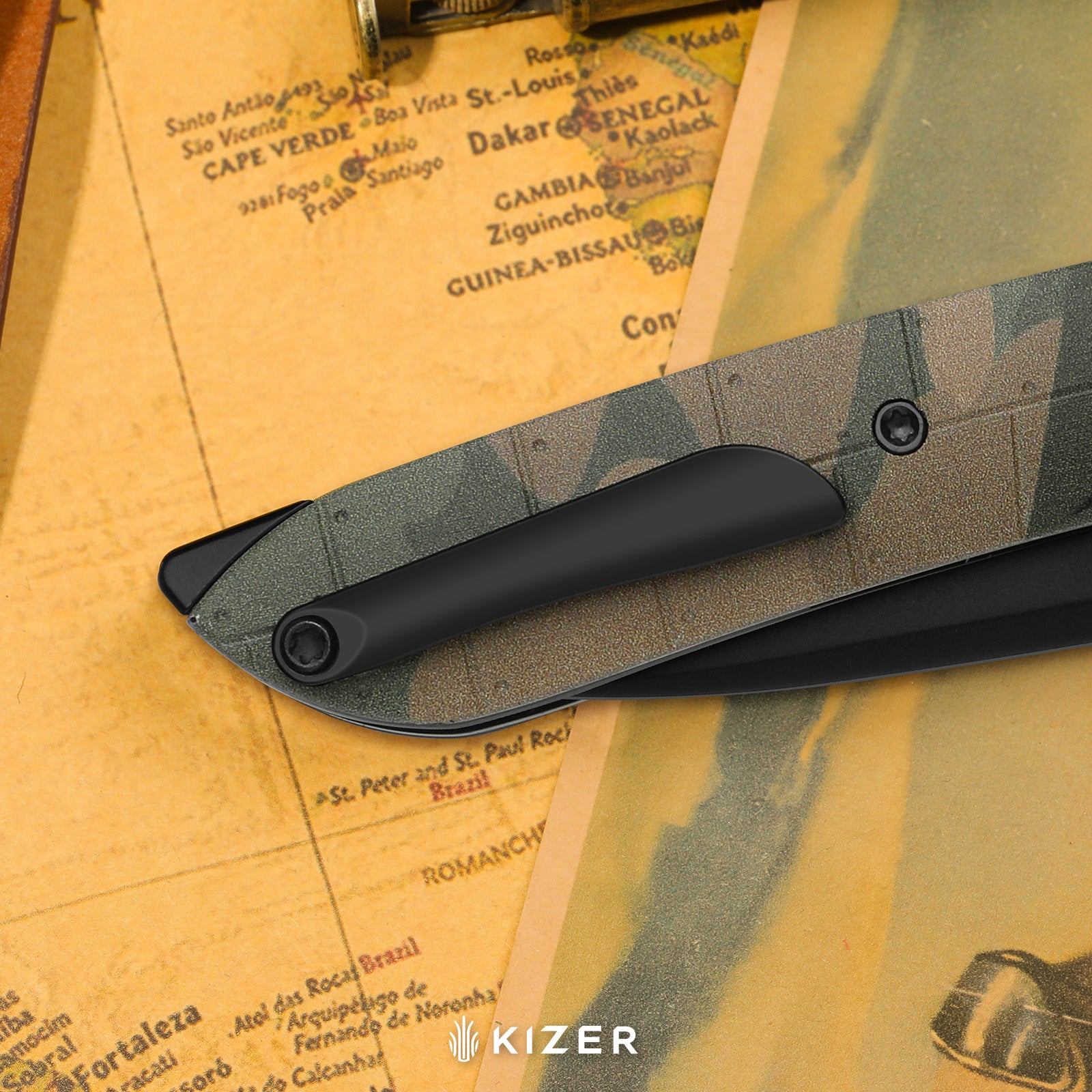 Spitfire Supermarine Edition | Matte PVD | S35VN | Drop Point Blade | G10 | KizerB™ 3690A3 | Limited