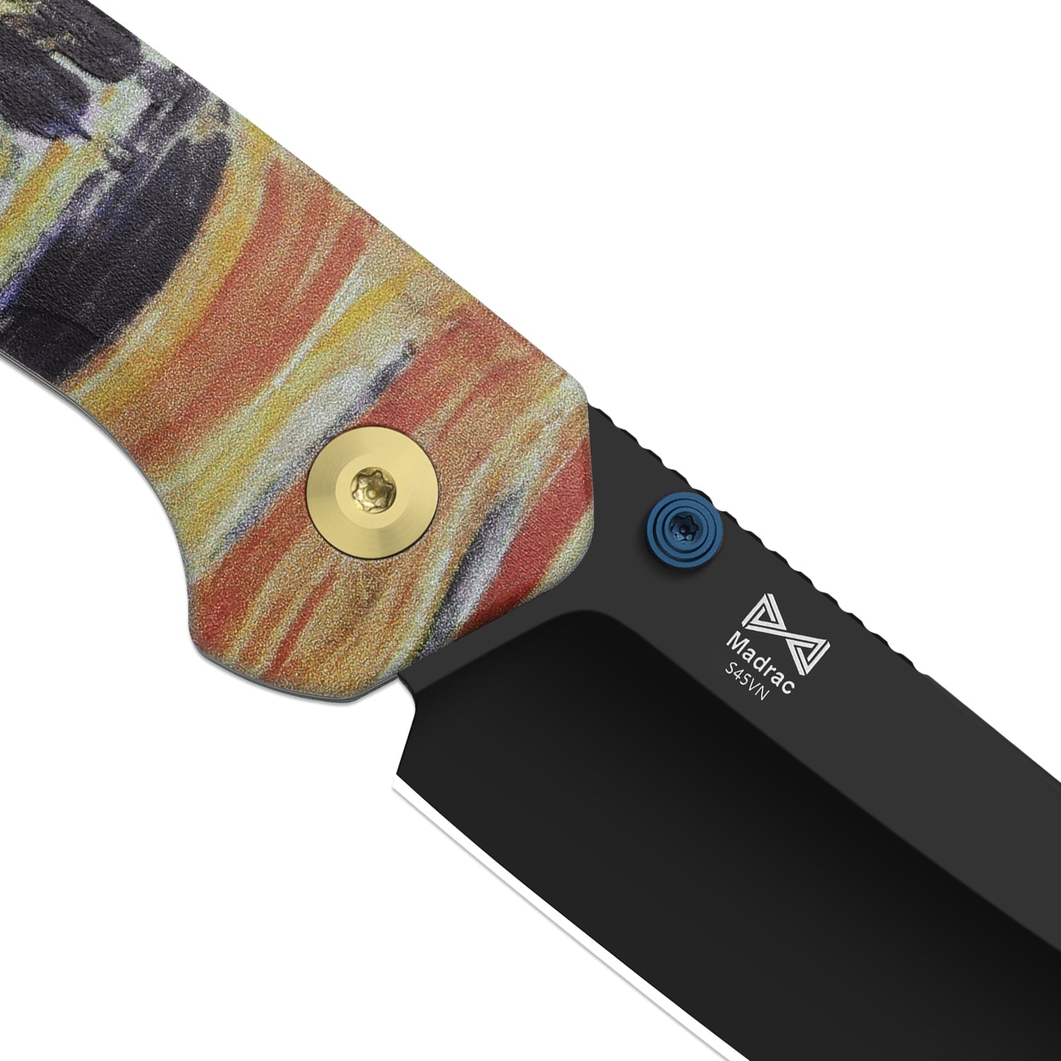 Masterpiece Collection | Madrac | Kizer Button Liner Lock™ | S45VN Black PVD Coating | G10 | KizerB™ 3693BSK4