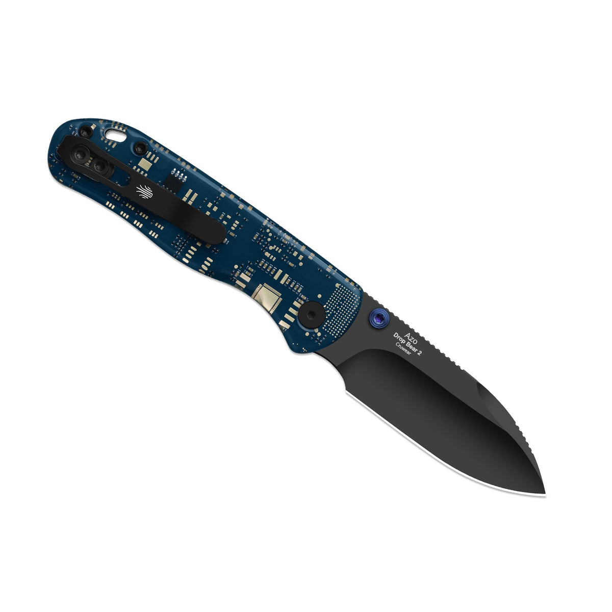 Drop Bear® PCB | Kizer Button Liner Lock™ | CPM Cruwear | Resin & PCB | Black PVD Coating | KizerB™ 3619BDA7