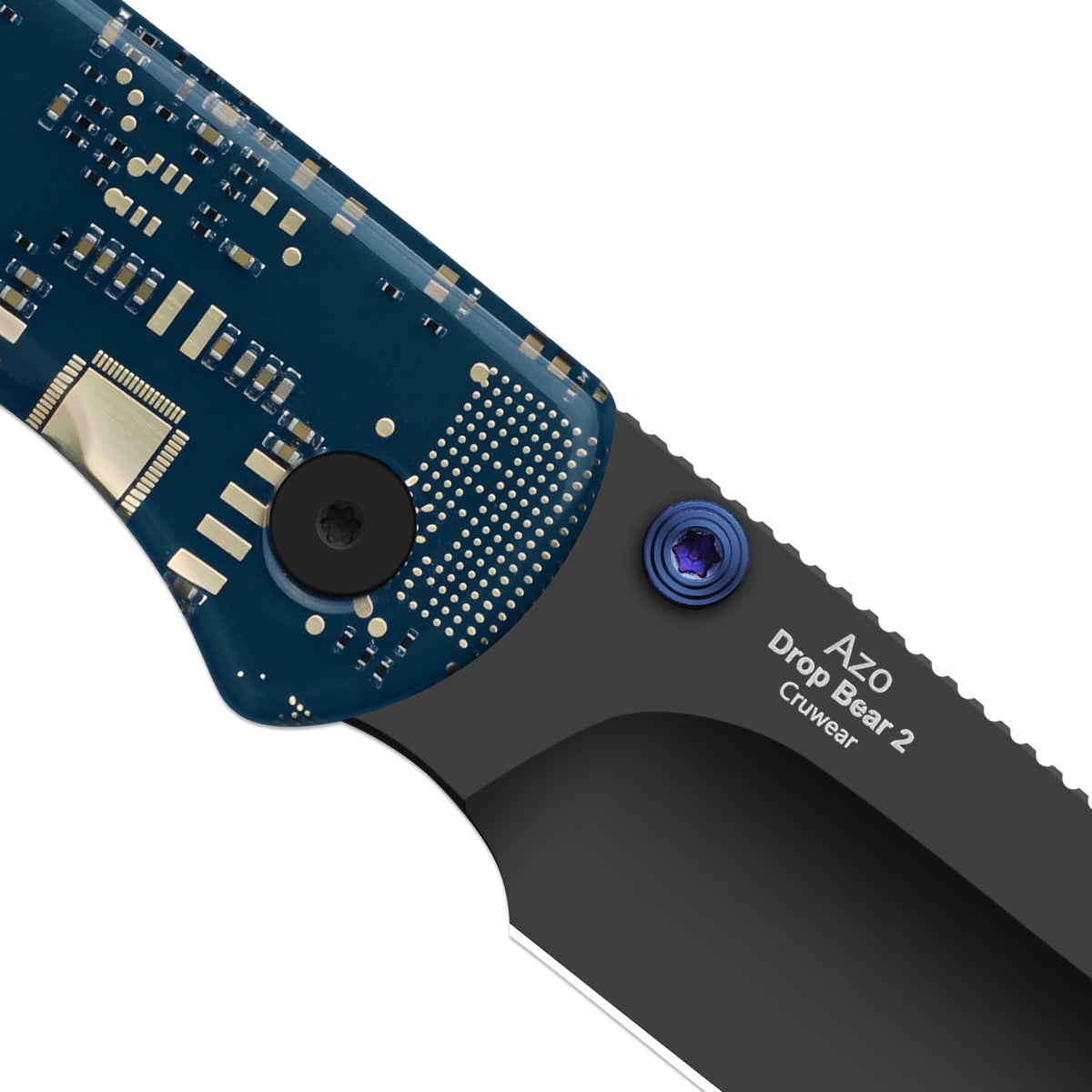 Drop Bear® PCB | Kizer Button Liner Lock™ | CPM Cruwear | Resin & PCB | Black PVD Coating | KizerB™ 3619BDA7
