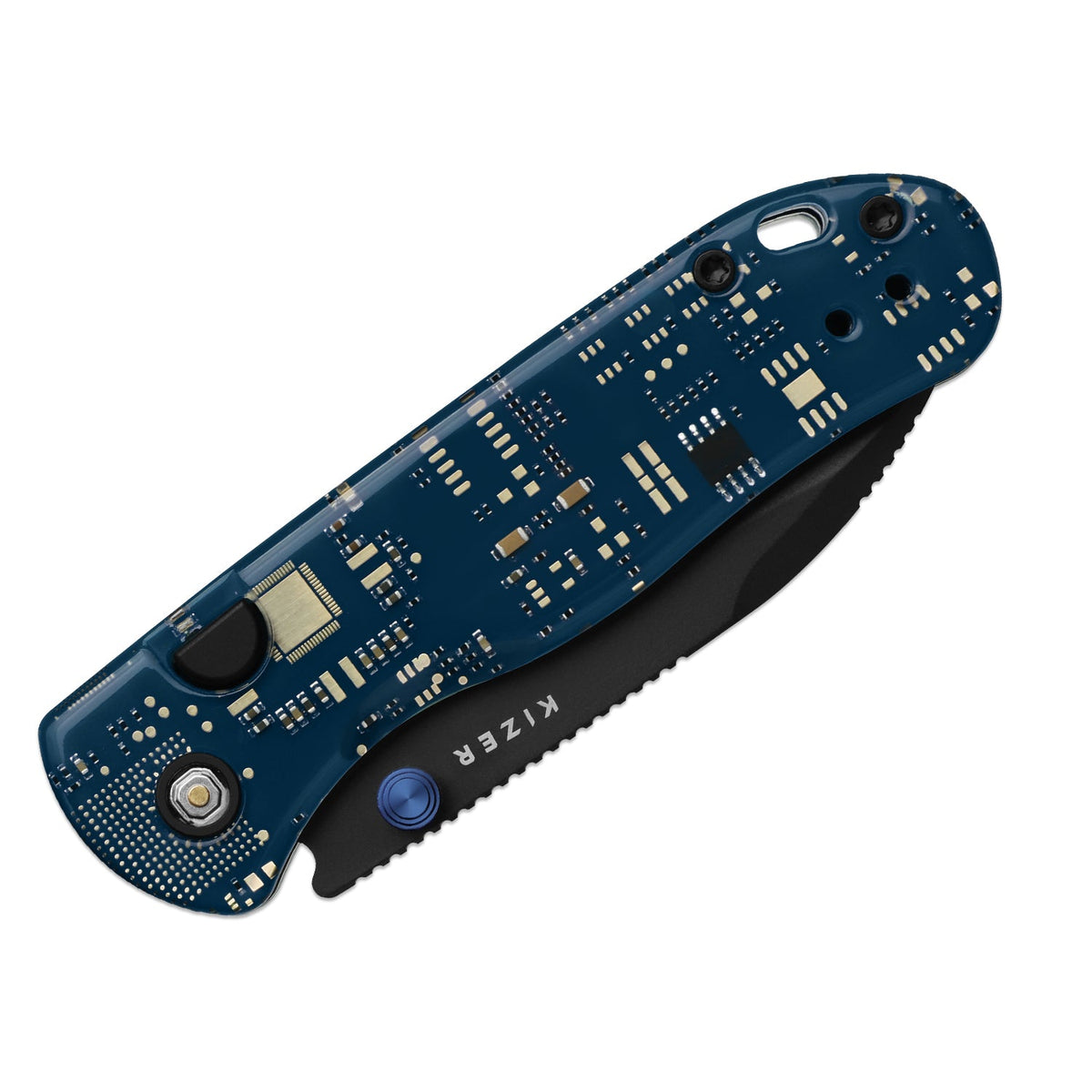 Drop Bear® PCB | Kizer Button Liner Lock™ | CPM Cruwear | Resin & PCB | Black PVD Coating | KizerB™ 3619BDA7
