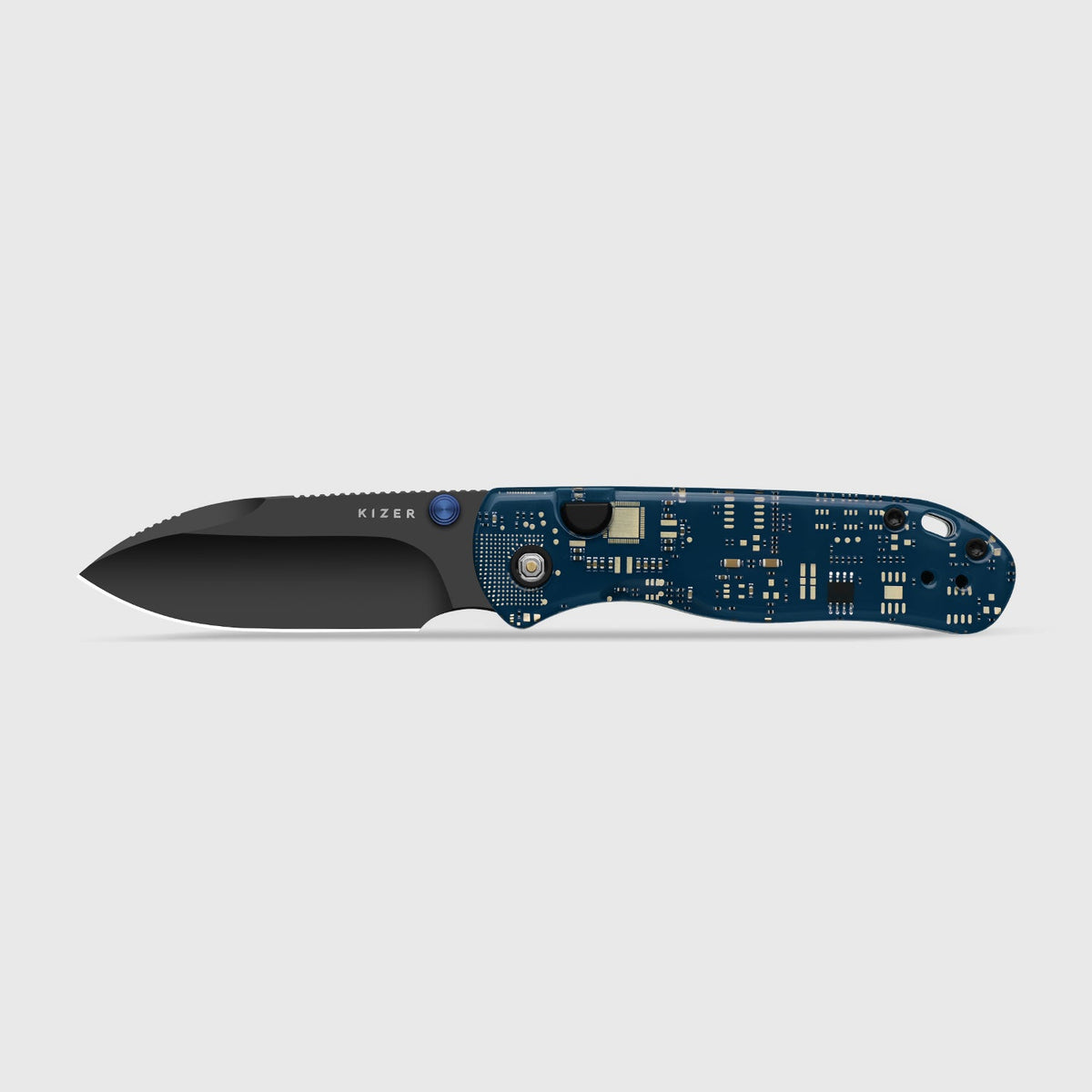 Drop Bear® PCB | Kizer Button Liner Lock™ | CPM Cruwear | Resin & PCB | Black PVD Coating | KizerB™ 3619BDA7