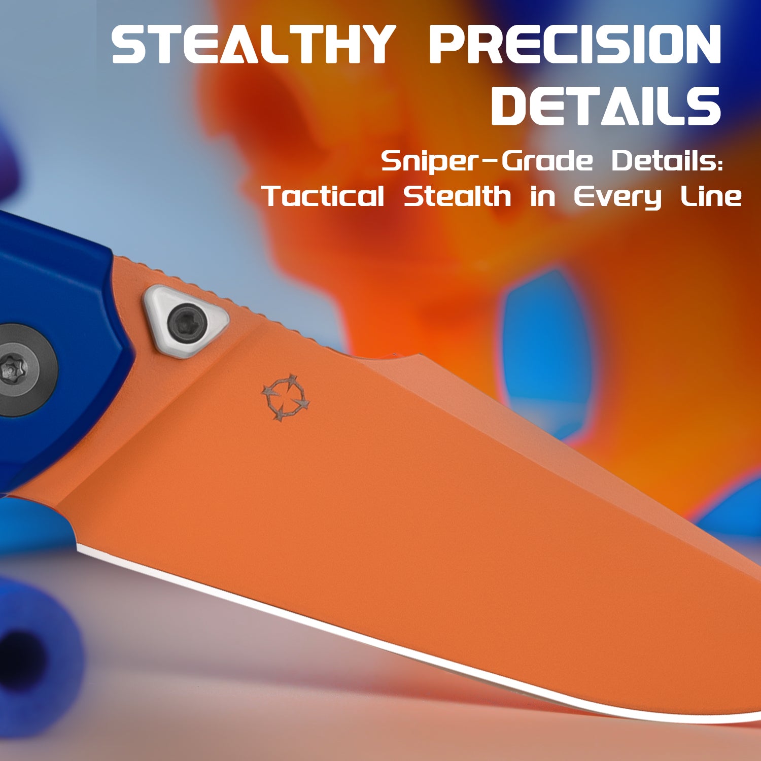 Nostalgia Play Series | Feweed | S35VN | Blue & Orange Handle | Ki3694