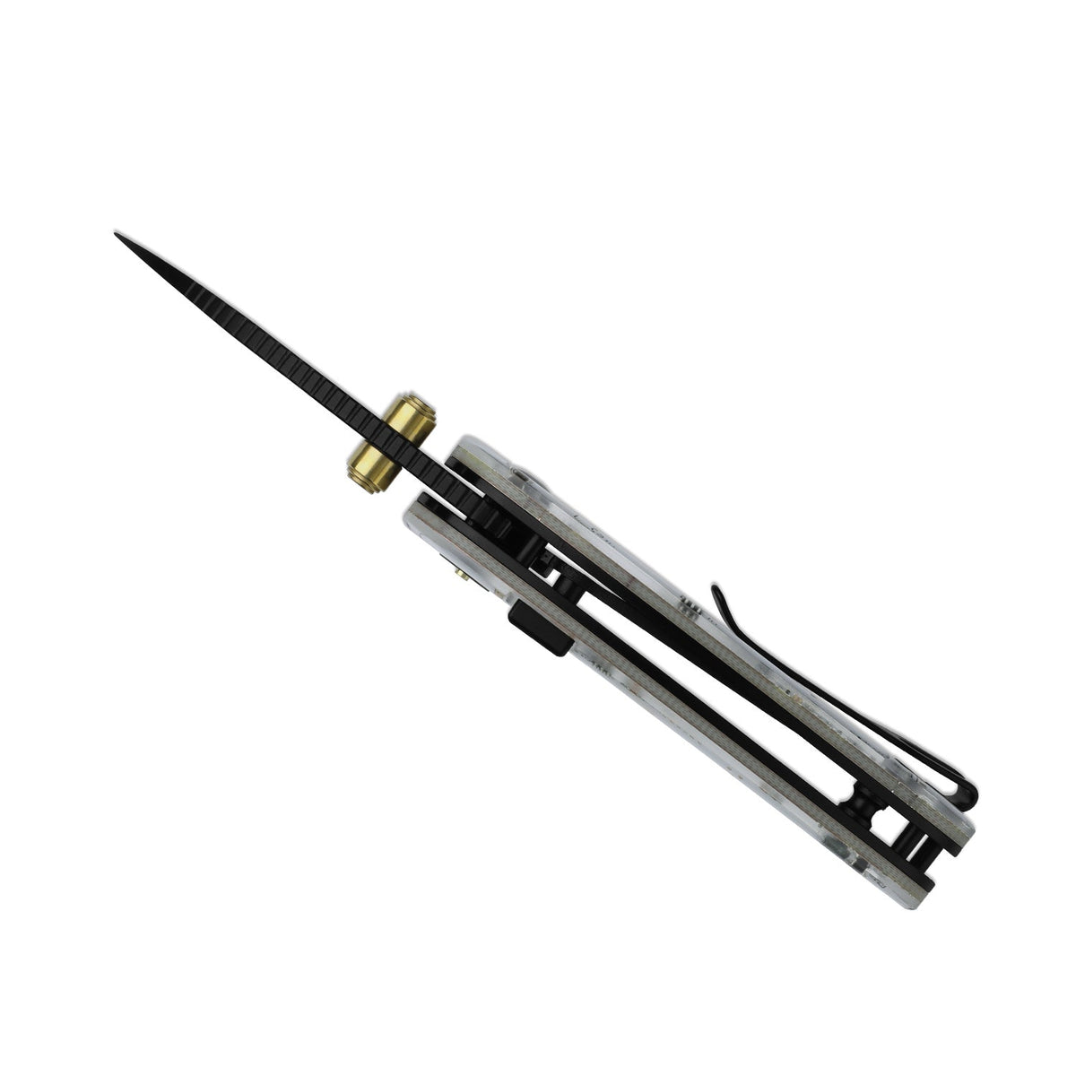 Microbe™ PCB | Kizer Button Liner Lock™ | CPM Rex45 | Resin & PCB | Black PVD Coating | KizerB™ 2742BDA1