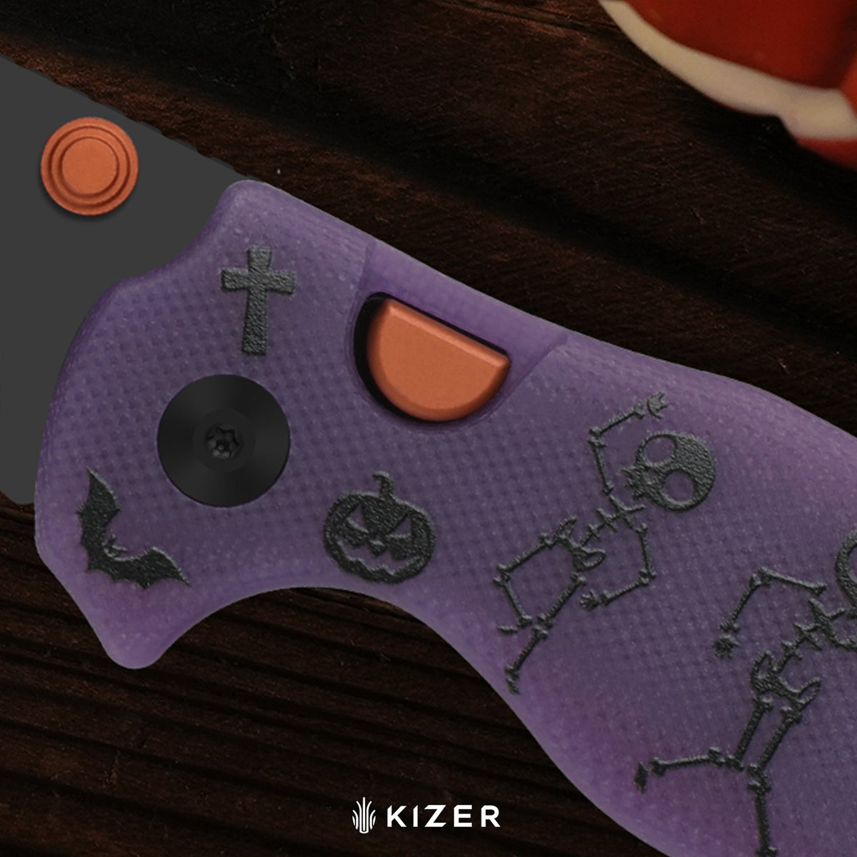 Halloween | C01C 2.9 BD | ELMAX | Dual-Color GID Handle | KizerB™ 3488.29BDHW1 | Halloween Special Edition