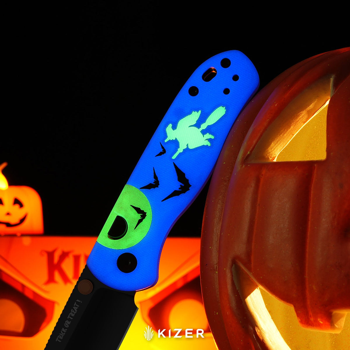 Halloween | Drop Bear® | ELMAX | Dual-Color GID Handle | KizerB™ 3619HW2 | Halloween Special Edition