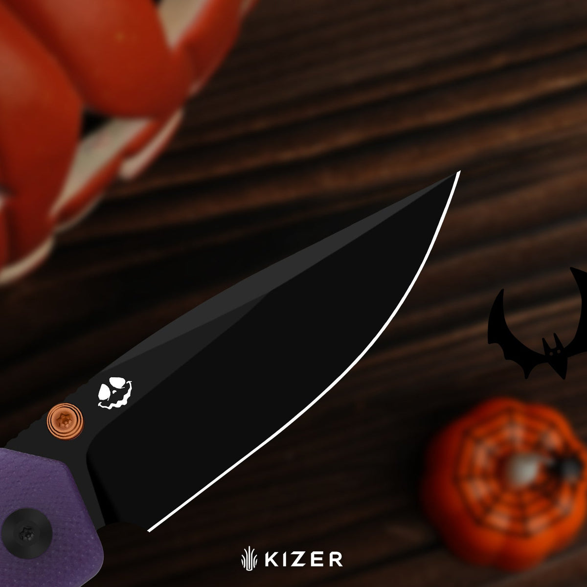 Halloween | Militaw 3.1 | M390 | Dual-Color GID G10 Handle | KizerB™ 3634.31BDHW1 | Halloween Special Edition