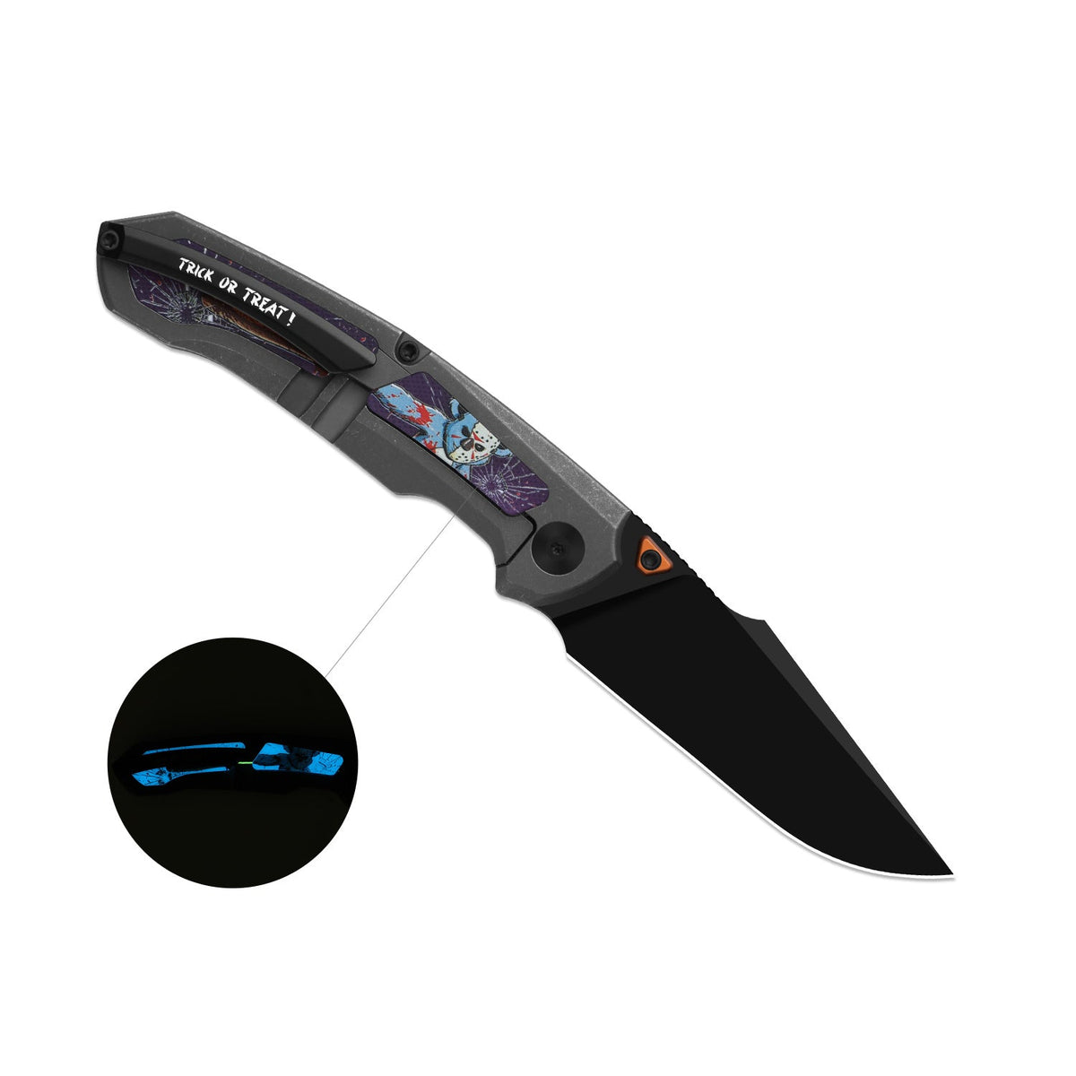 Halloween | Feweed XL | CPM Rex45 | Titanium & GID G10 Handle | KizerB™ 4694HW1 | Halloween Special Edition