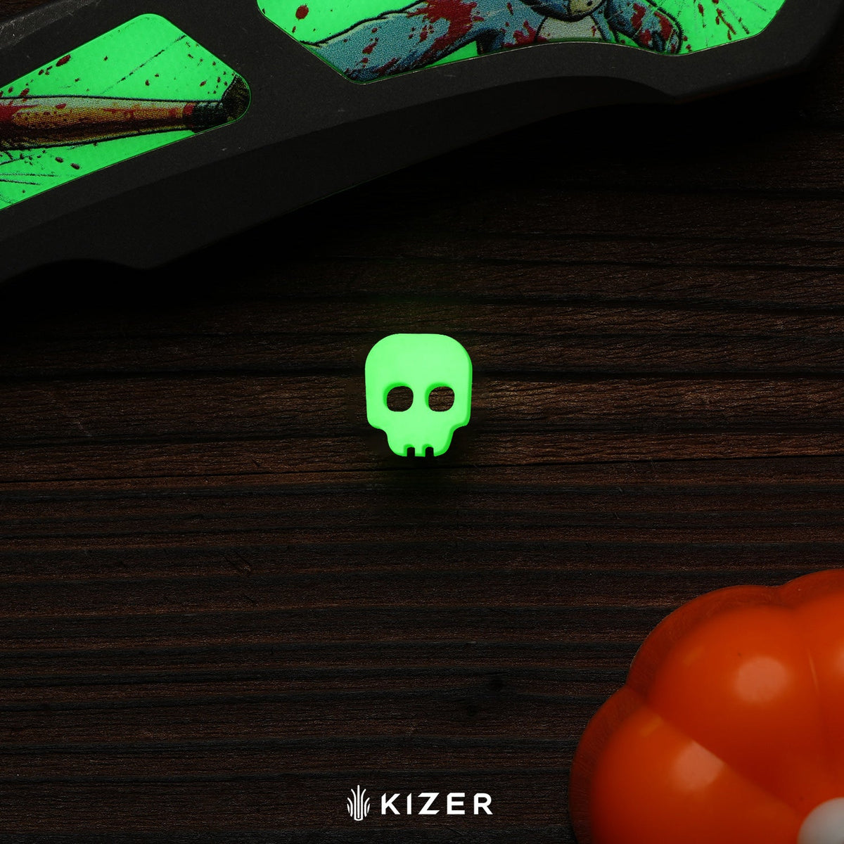 Halloween | Feweed XL | CPM Rex45 | Titanium & GID G10 Handle | KizerB™ 4694HW1 | Halloween Special Edition