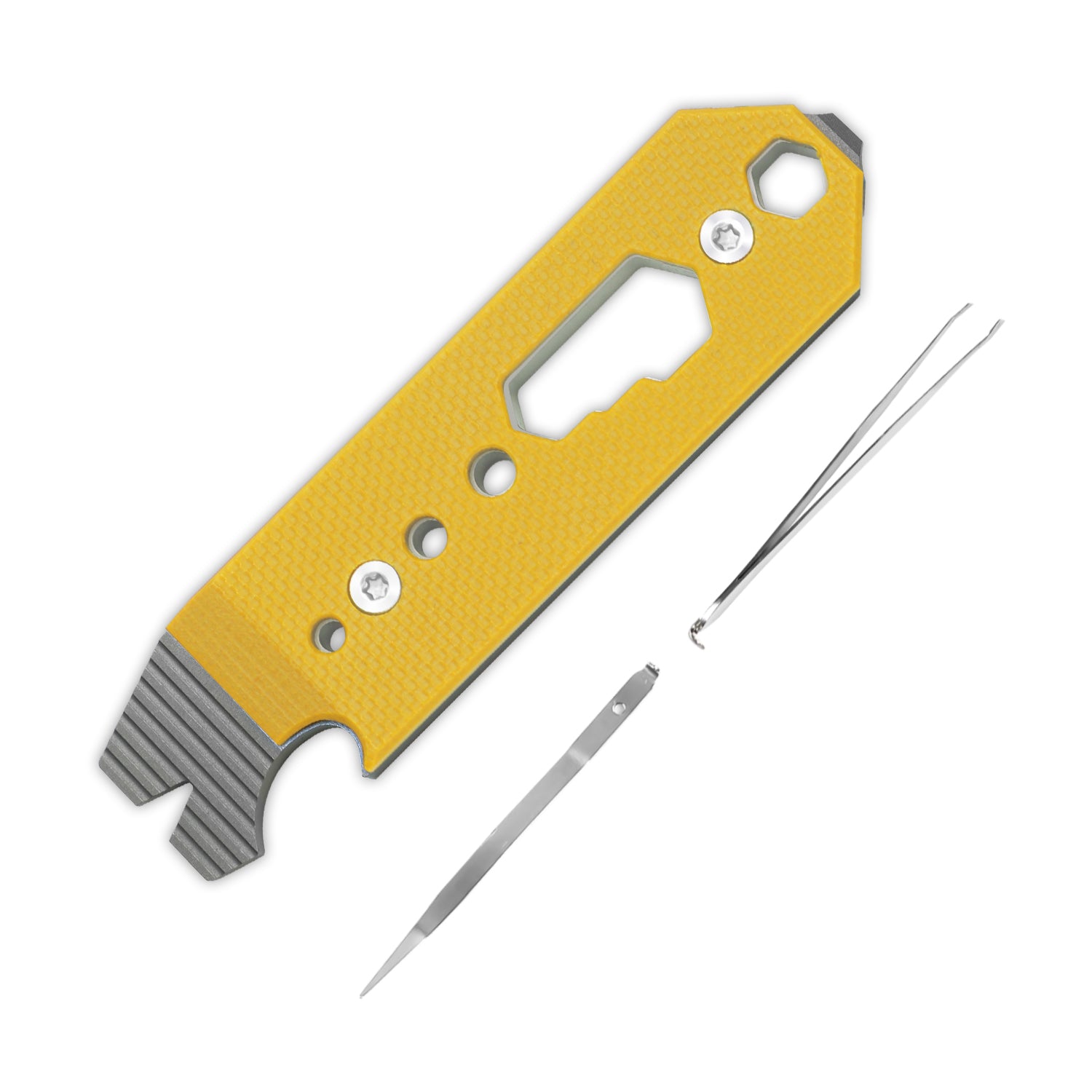 Kizer Titanium & G10 EDC Multi-Functional Tools Yellow Pac-Bar T122A1