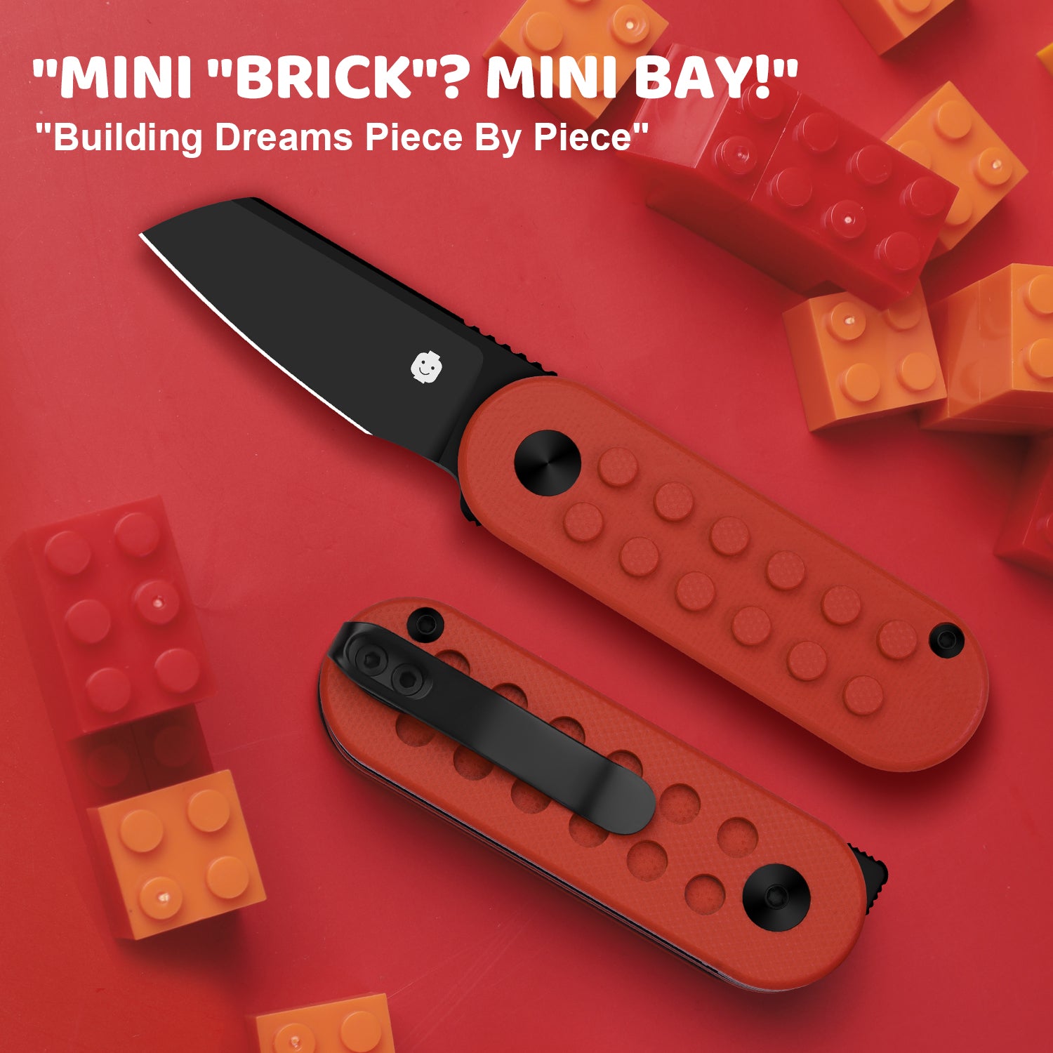 Nostalgia Play Series | Mini Bay | 14C28N | Red Brick G10 handle |