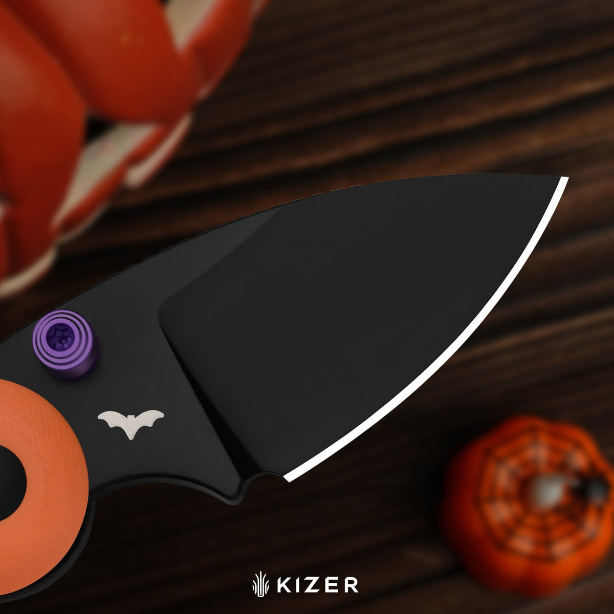 Halloween | Microbe™ | 14C28N | Classic G10 Handle with GID G10 Inlays | KizerV™ 2742HW1 | Halloween Special Edition