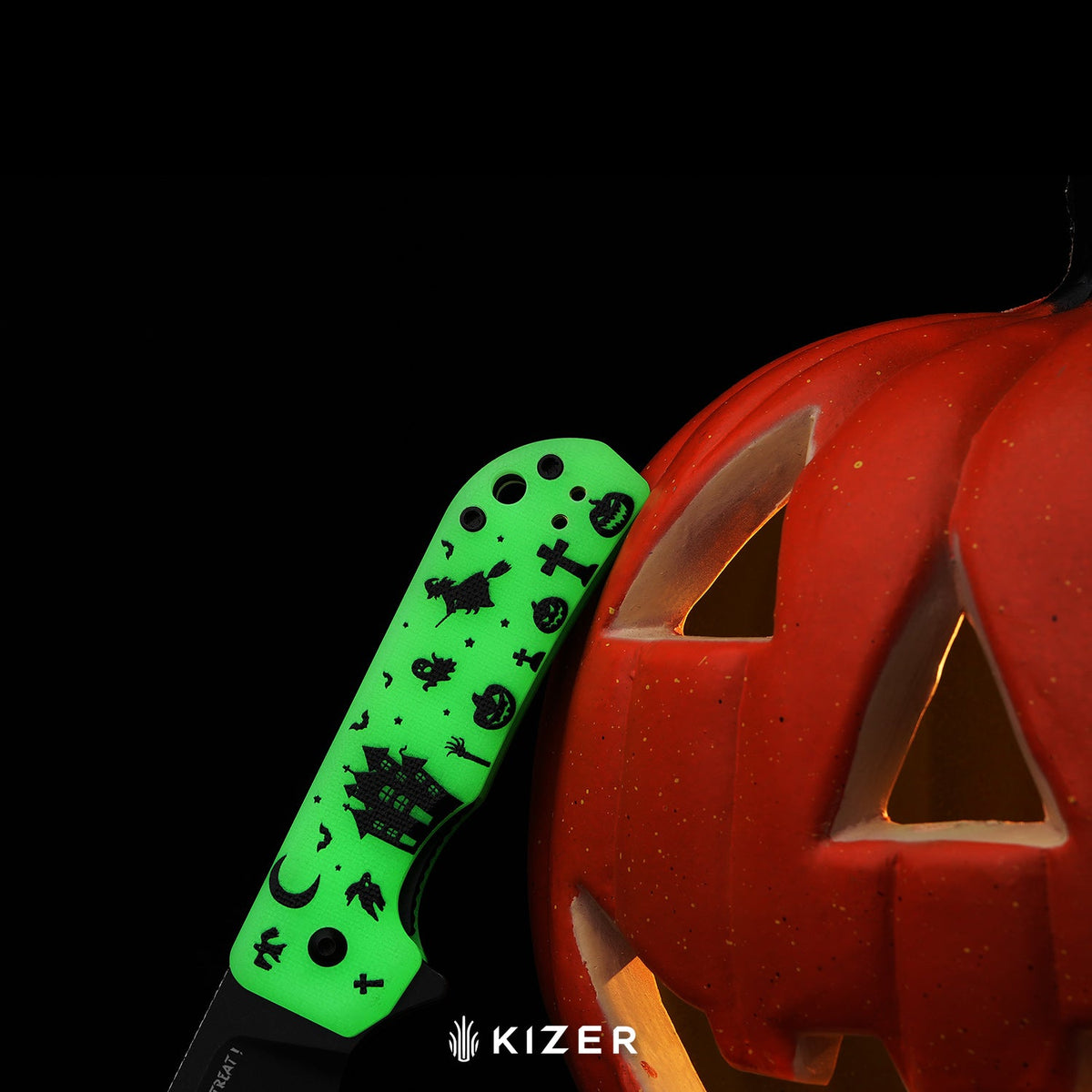 Halloween | Nice Guy | AEB-L | GID G10 Handle | KizerV™ 3011HW1 | Halloween Special Edition