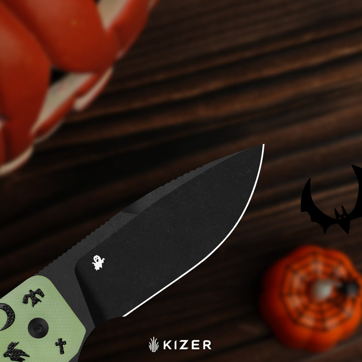 Halloween | Nice Guy | AEB-L | GID G10 Handle | KizerV™ 3011HW1 | Halloween Special Edition