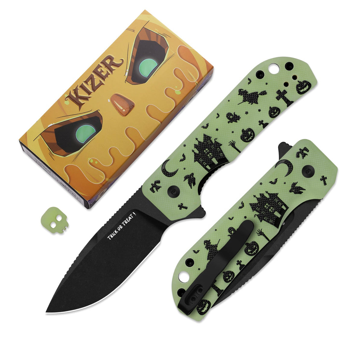 Halloween | Nice Guy | AEB-L | GID G10 Handle | KizerV™ 3011HW1 | Halloween Special Edition