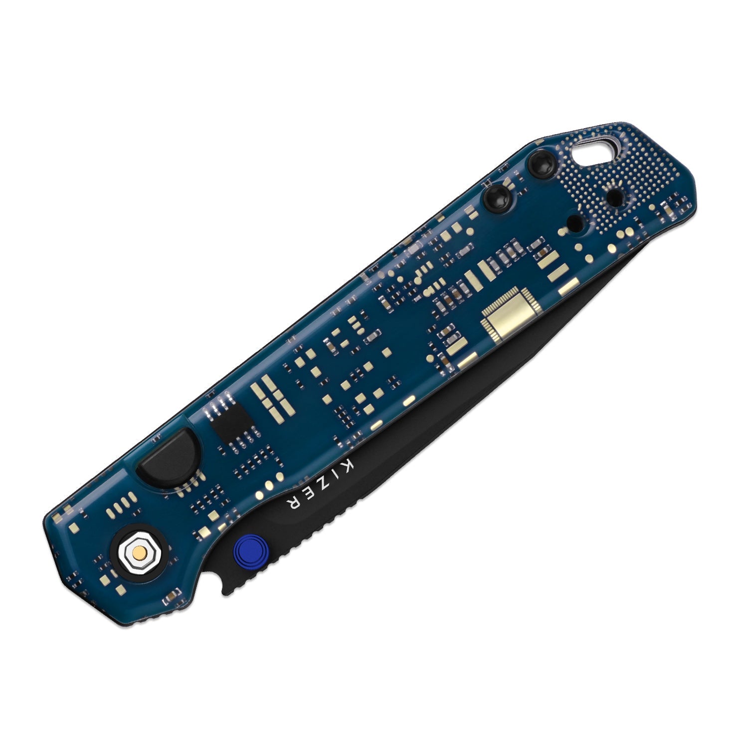 Begleiter PCB | Kizer Button Liner Lock™ | BD1N | Resin & PCB | Black PVD Coating | KizerV™ 3458.2BDA6
