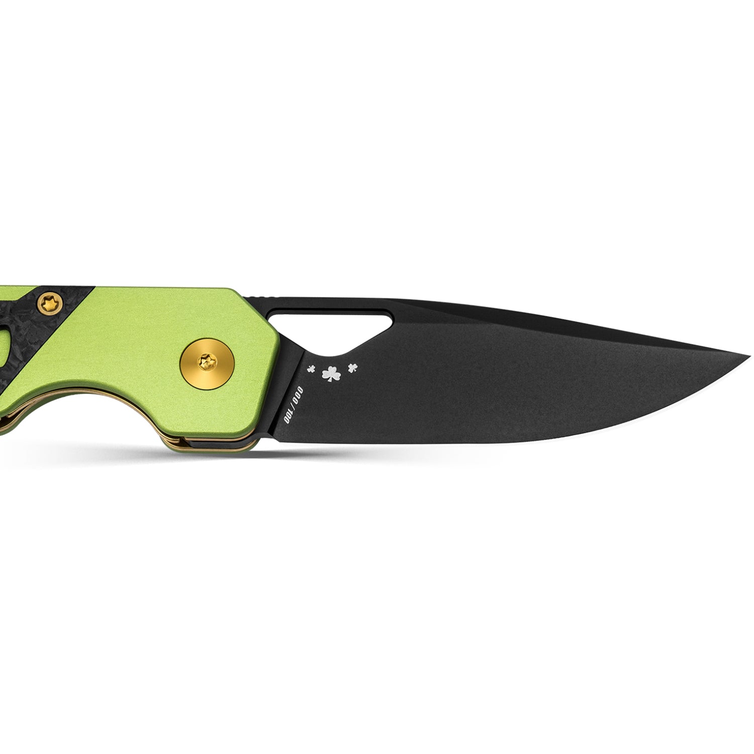 Custom | Mini Militaw | Nitro-V Blade | St Patrick's Day Clover Handle