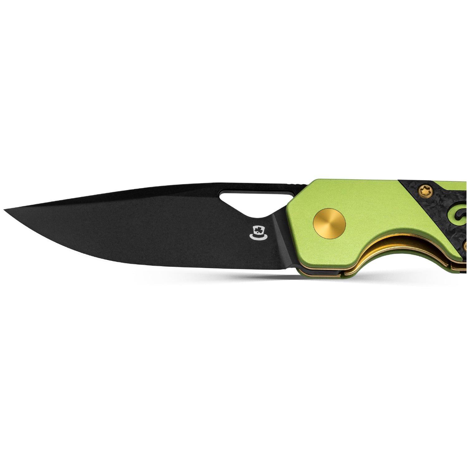 Custom | Mini Militaw | Nitro-V Blade | St Patrick's Day Clover Handle