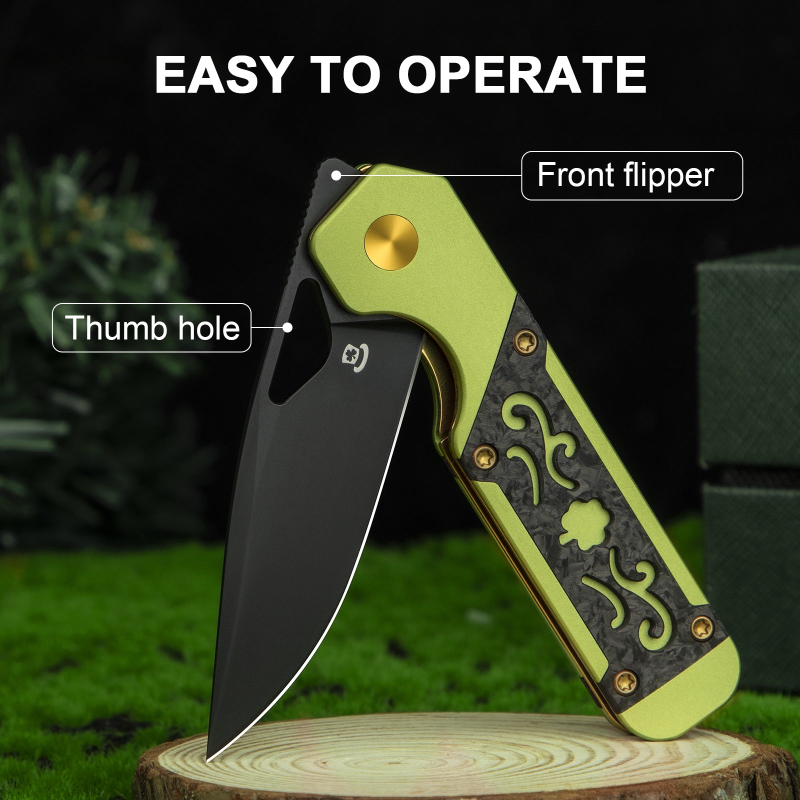 Clover Series | Mini Militaw | Nitro-V | Aluminum & Carbon Fiber | V3634SA7