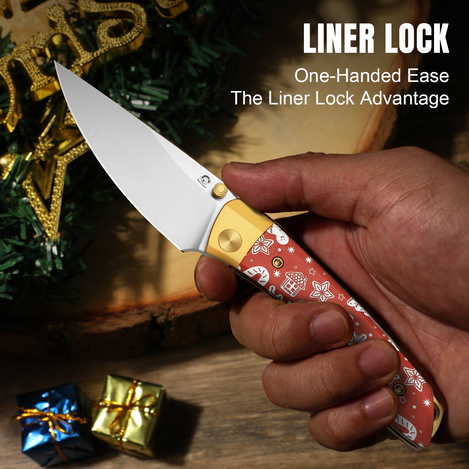 Christmas Series | Mini MoMo | Nitro-V | Aluminum & Micarta | V3663MC1 | Limited Edition