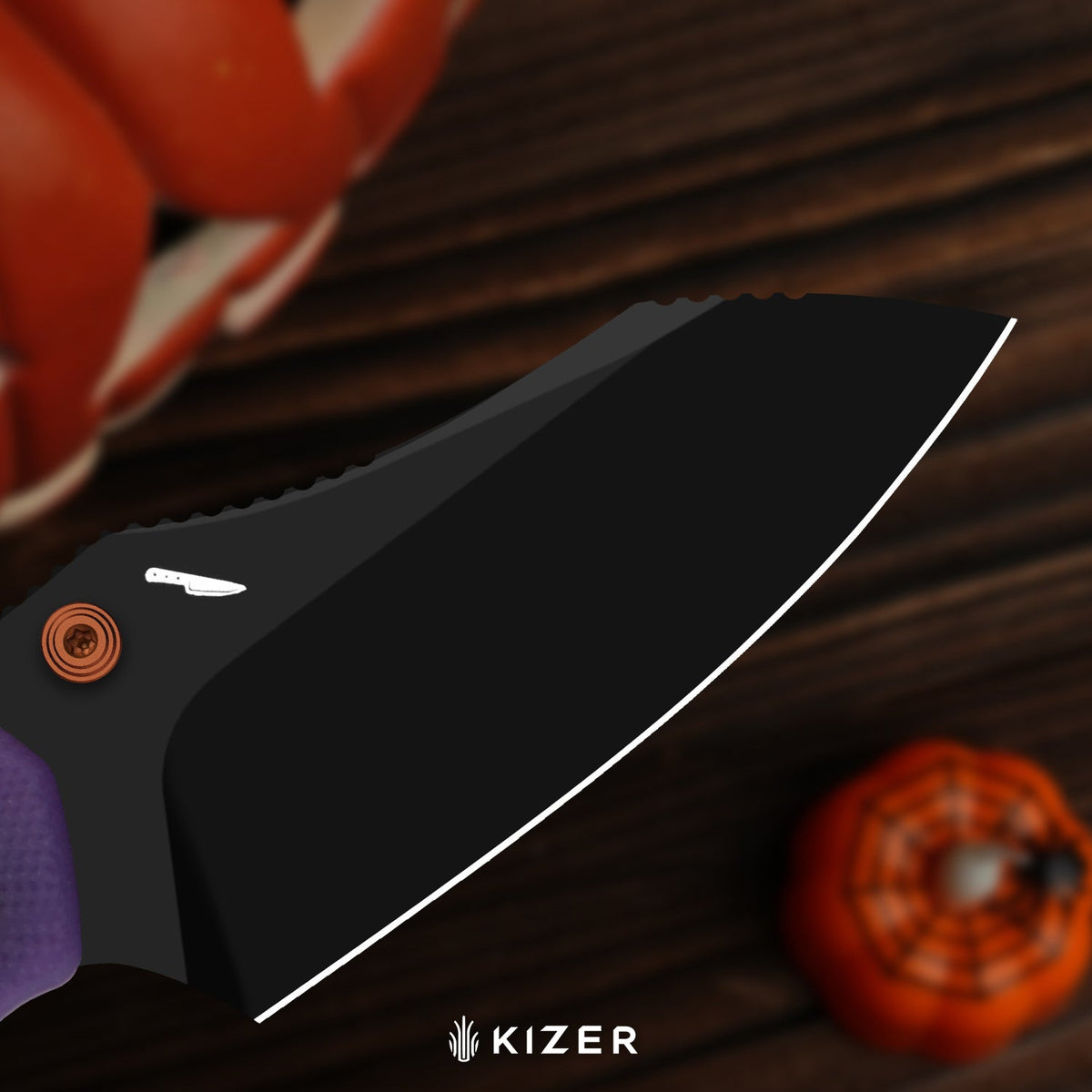 Halloween | Mini Bulldog | Nitro-V | Dual-Color GID Handle | KizerV™ 3672SBDHW1 | Halloween Special Edition