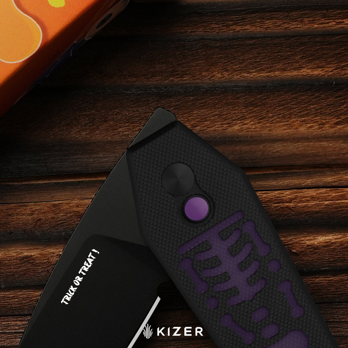 Halloween | Tomb | Nitro-V | Classic G10 Handle with GID G10 Handle | KizerV™ 3692HW2 | Halloween Special Edition