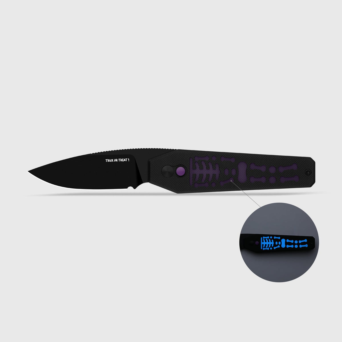 Halloween | Tomb | Nitro-V | Classic G10 Handle with GID G10 Handle | KizerV™ 3692HW2 | Halloween Special Edition