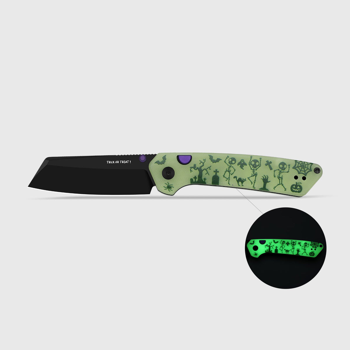 Halloween | Madrac | 14C28N | GID G10 Handle | KizerV™ 3693BSHW1 | Halloween Special Edition