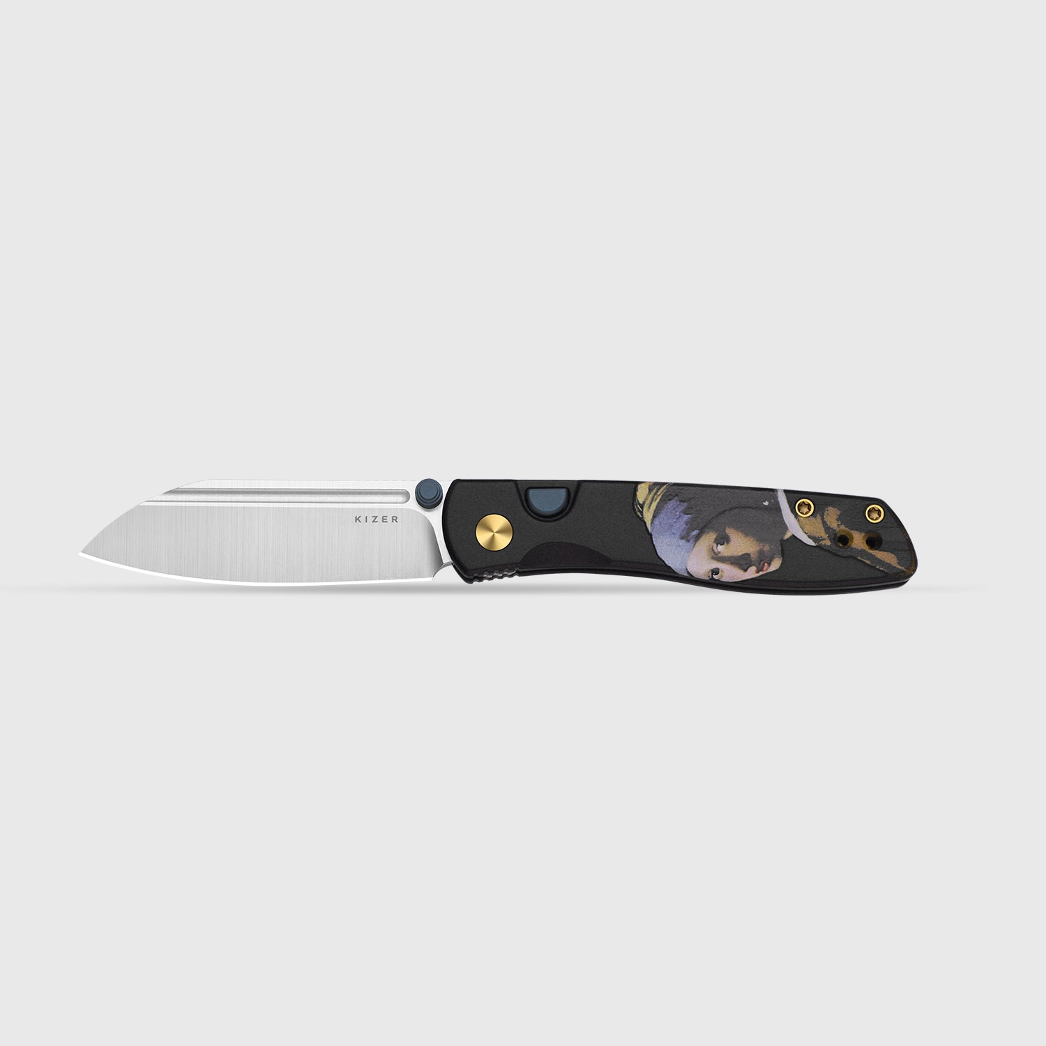 Renissance | Kizer Button Liner Lock™ | G10 | N690 Satin | KizerV™ 3698A5	