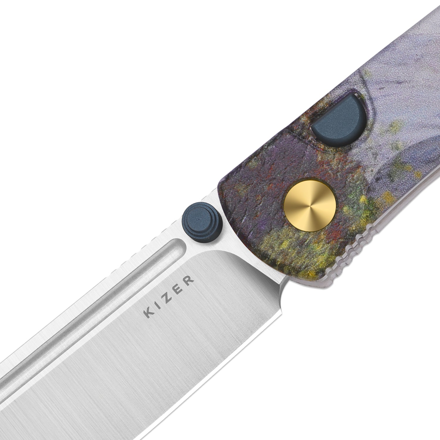 Renissance | Kizer Button Liner Lock™ | G10 | N690 + Satin | KizerV™ 3698A6