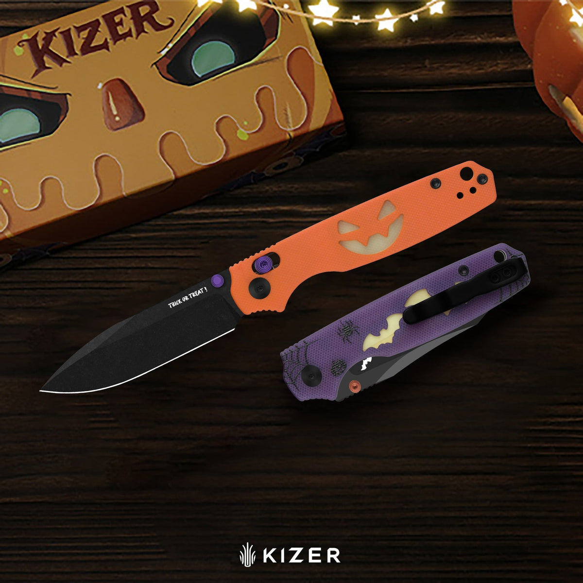 Halloween | Pokiman BC | AEB-L | Dual-Color GID Handle | KizerV™ 3789HW1 | Halloween Special Edition