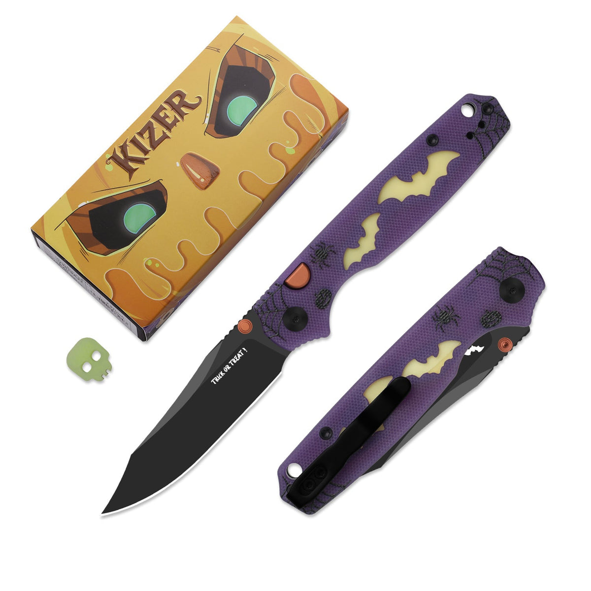 Halloween | Pokiman BC | AEB-L | Dual-Color GID Handle | KizerV™ 3789HW1 | Halloween Special Edition