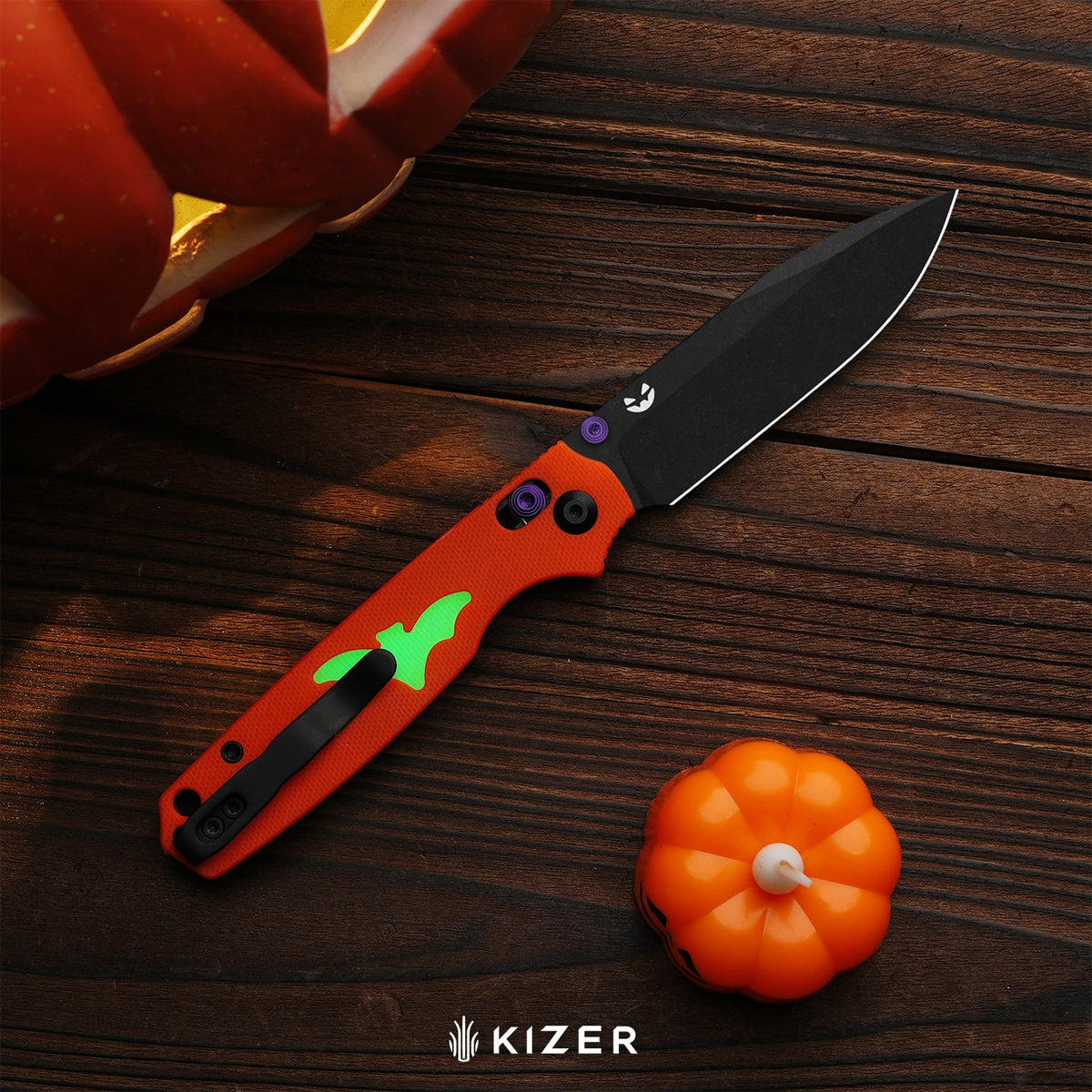 Halloween | Pokiman CD | AEB-L | G10 Handle with GID Inlays | KizerV™ 3789HW2 | Halloween Special Edition