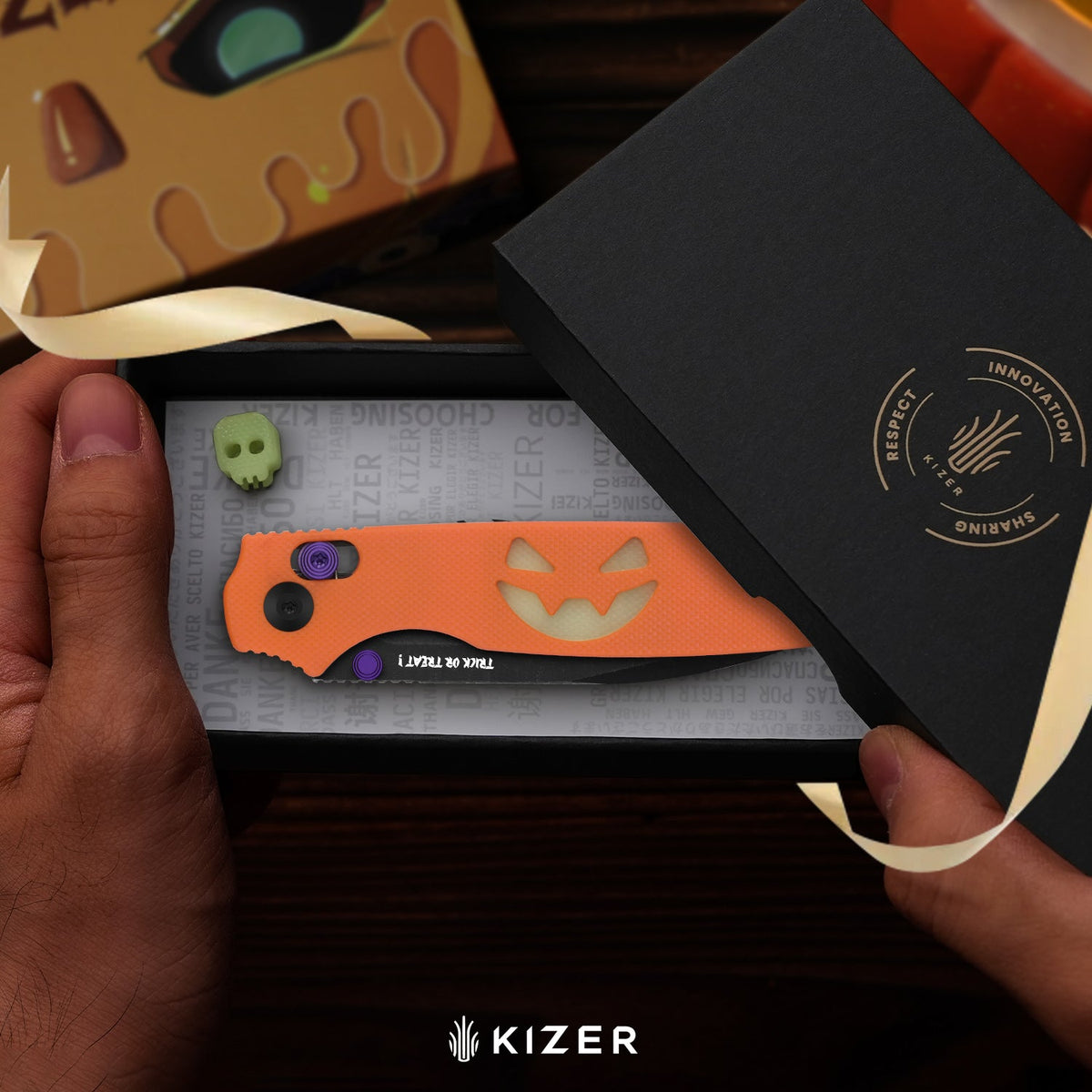 Halloween | Pokiman CD | AEB-L | G10 Handle with GID Inlays | KizerV™ 3789HW2 | Halloween Special Edition
